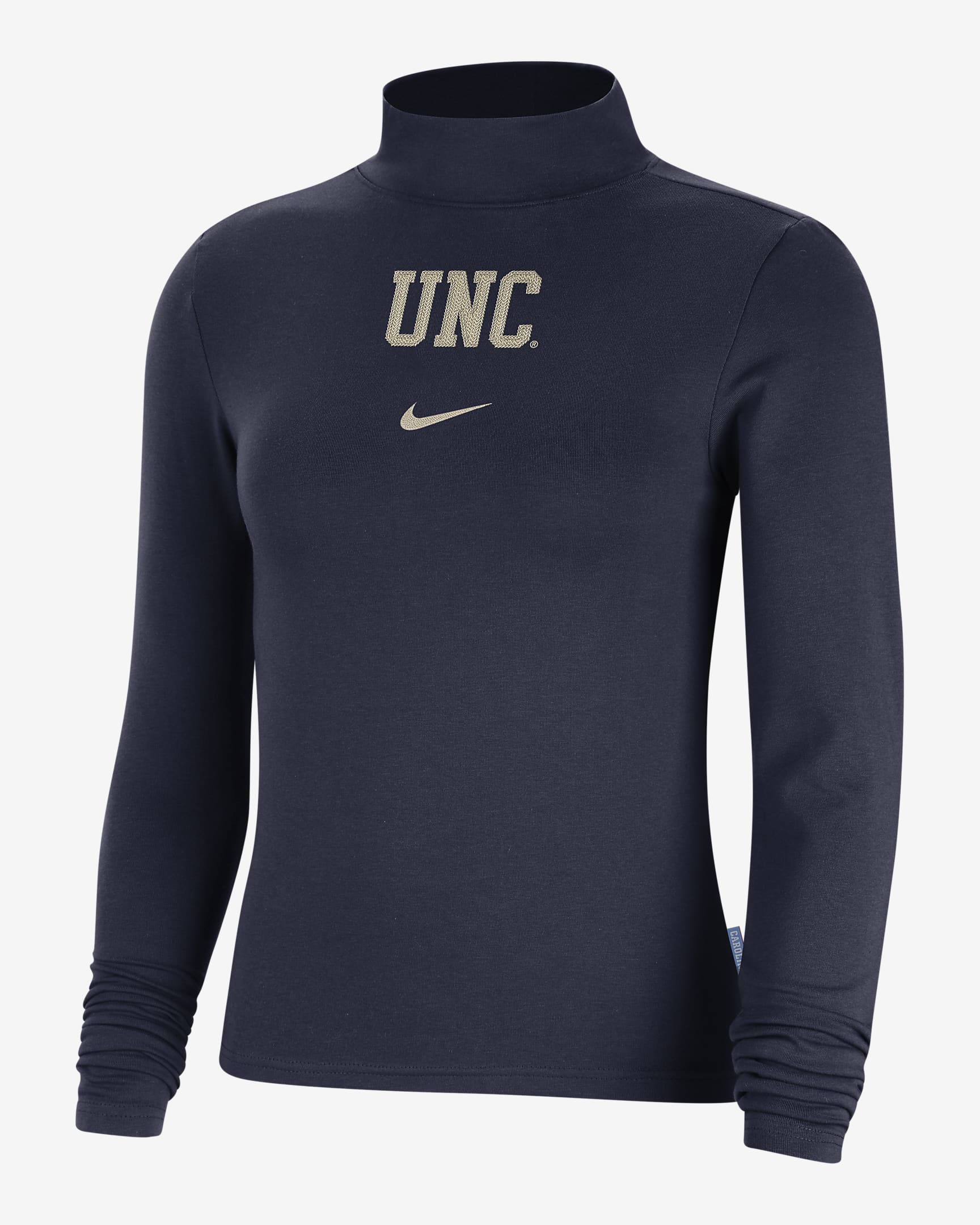 UNC Essential Women's Nike College Long-Sleeve Mock Top. Nike.com