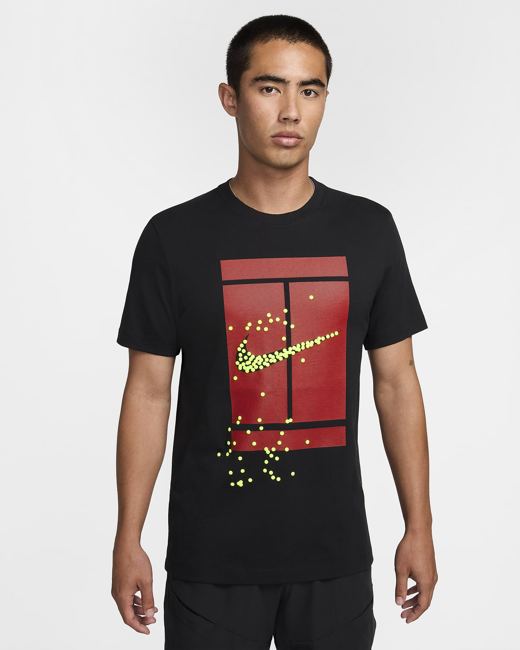 NikeCourt Men's Tennis T-Shirt - Black