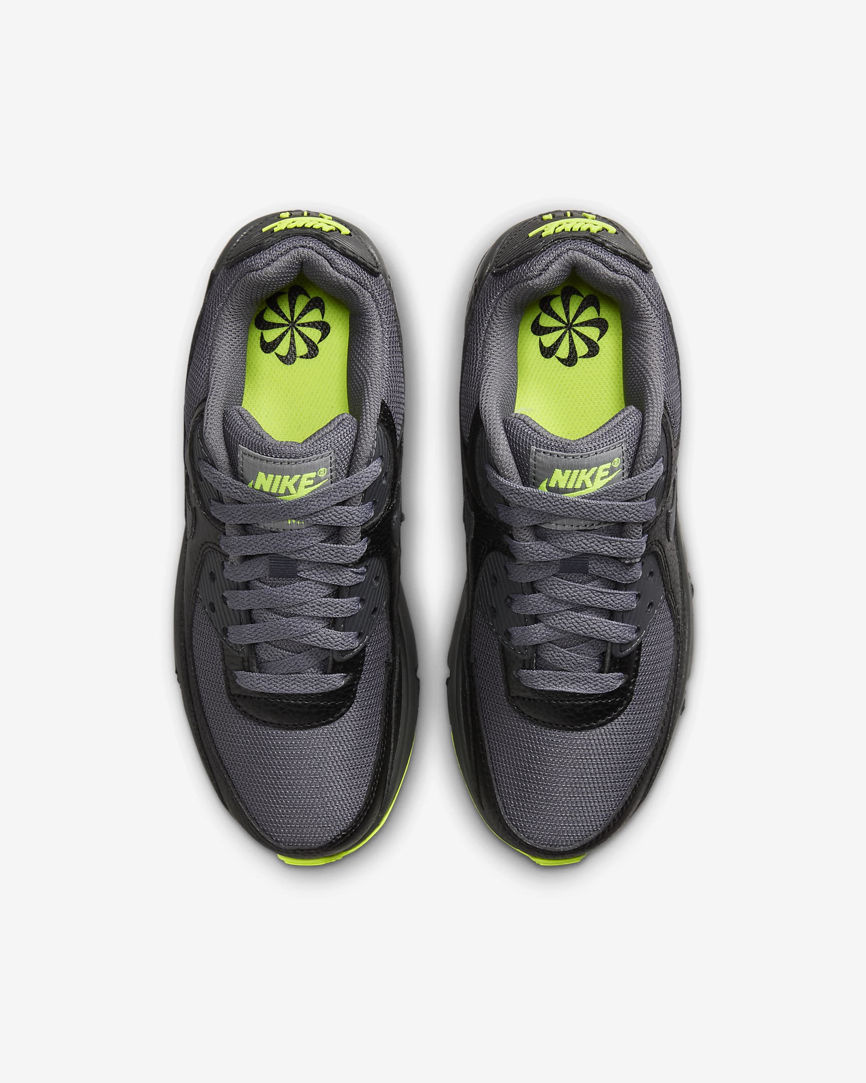 Chaussure Nike Air Max 90 Next Nature pour ado - Noir/Volt/Volt/Dark Grey