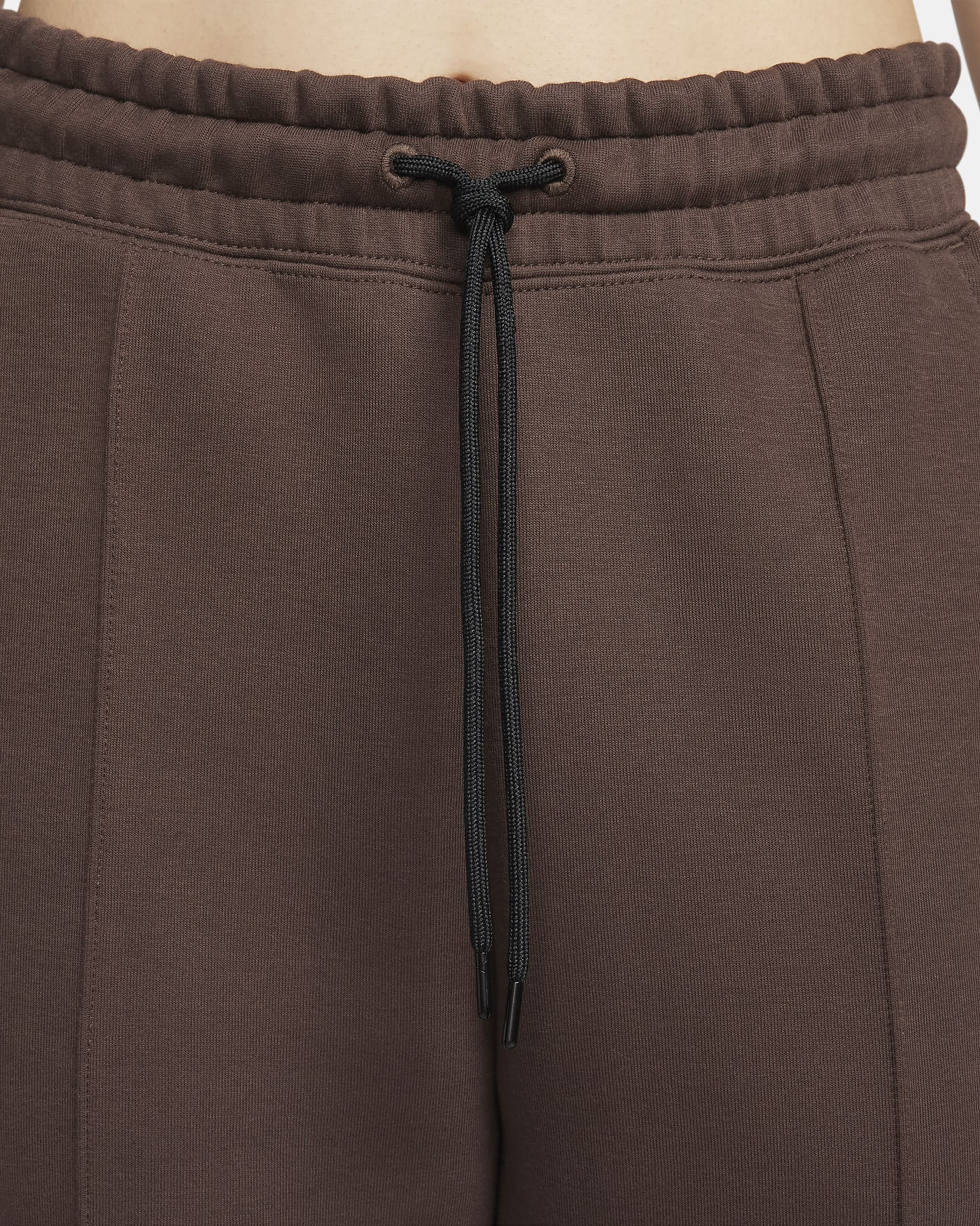 Pantaloni jogger a vita media Nike Sportswear Tech Fleece – Donna - Baroque Brown/Nero