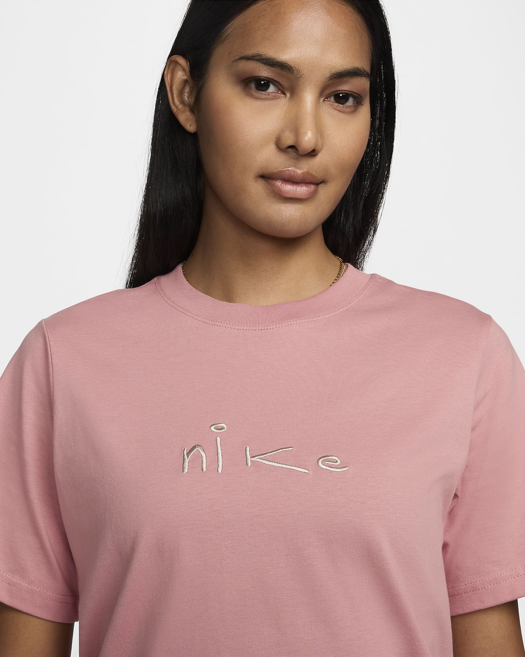 Nike Sportswear Women's T-Shirt - Rust Pink