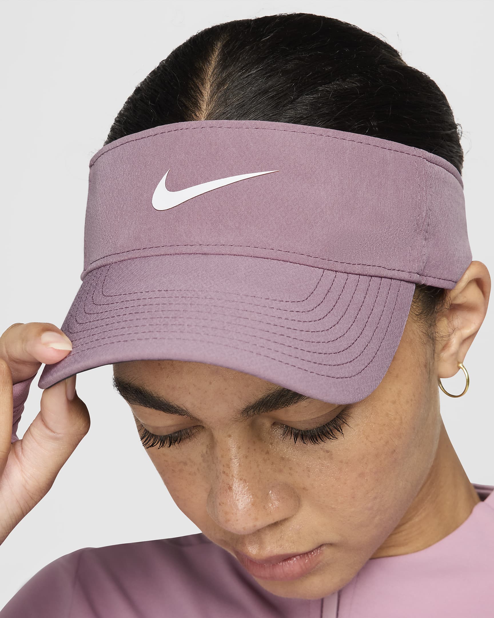 Nike Ace Dri-FIT Visor - Plum Dust/Anthracite/White