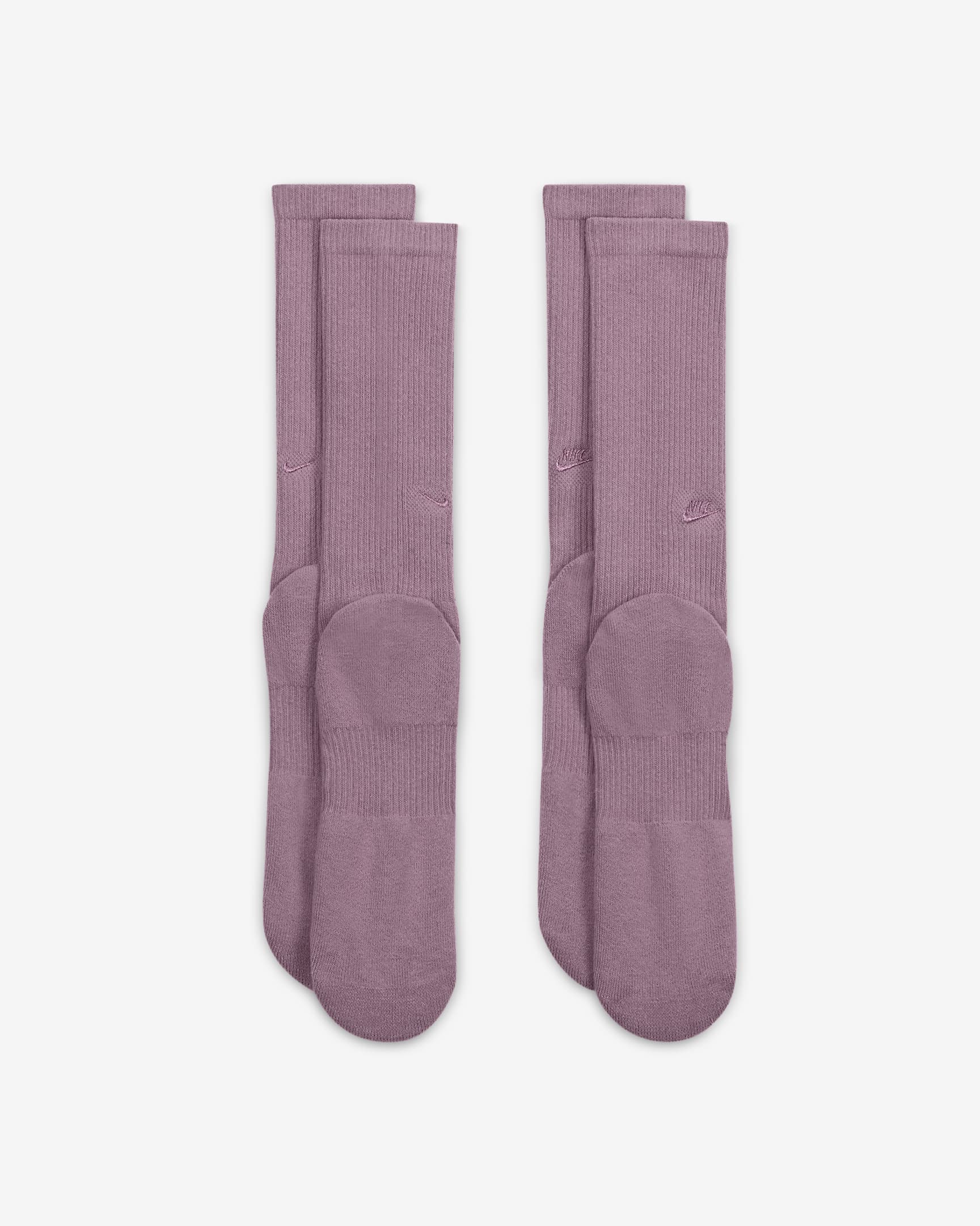 Nike Everyday Cushioned Crew Socks (2 Pairs) - Plum Dust/Plum Dust