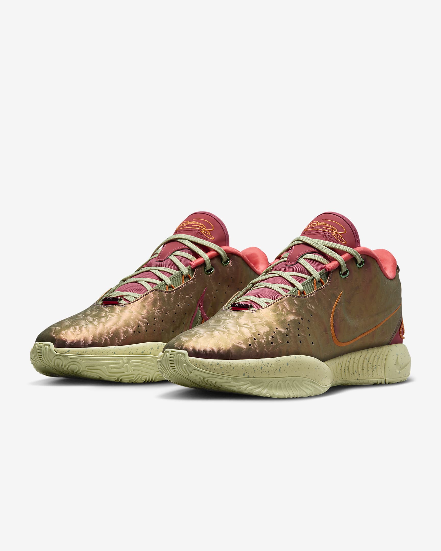 LeBron XXI "Queen Conch" EP Basketball Shoes - Ember Glow/Campfire Orange/Dark Russet/Elemental Gold