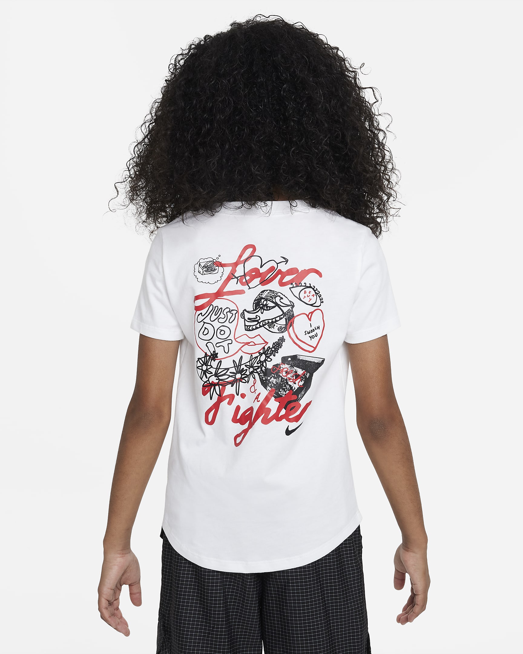 Nike Sportswear Older Kids' (Girls') Scoop-Neck T-Shirt. Nike VN