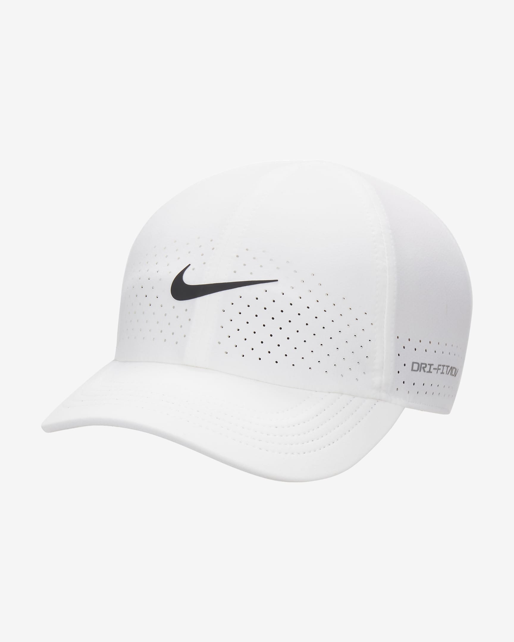 Nike Dri-FIT ADV Club Unstructured Tennis Cap - White/Black