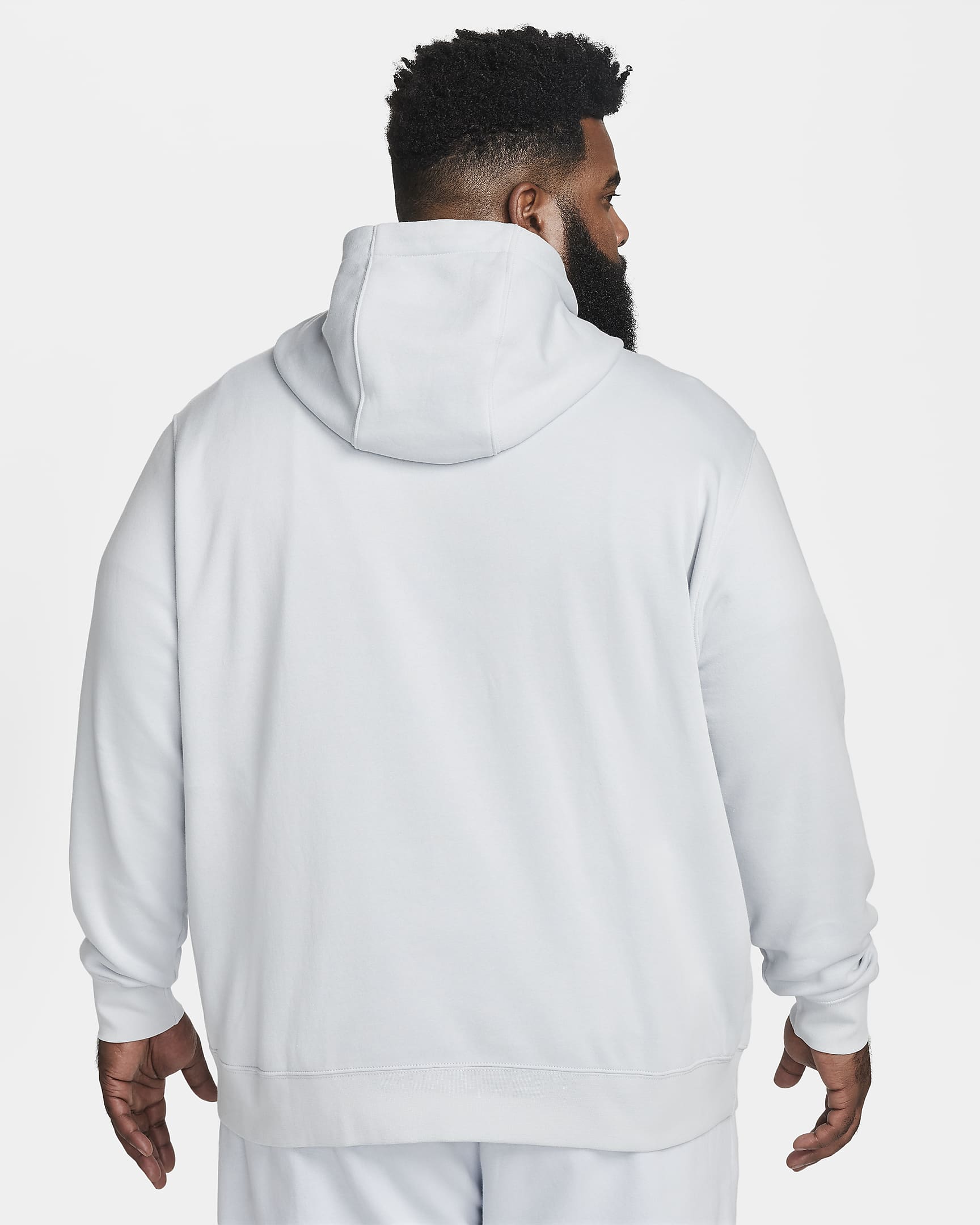 Sudadera con gorro sin cierre Nike Sportswear Club Fleece - Platino puro/Platino puro/Blanco