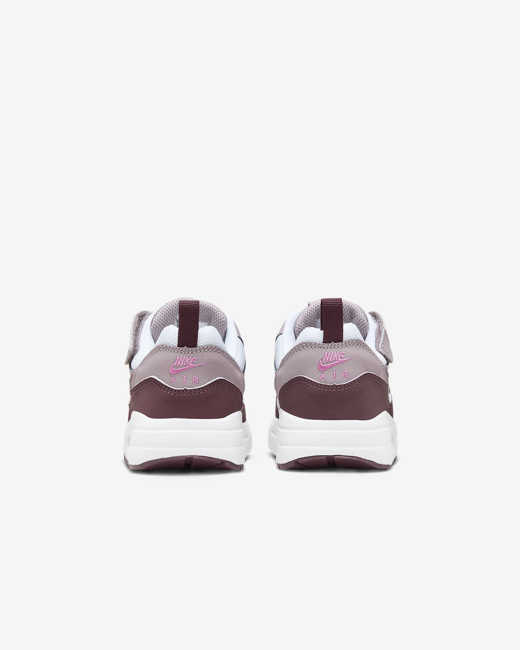 รองเท้าเด็กเล็ก Nike Air Max 1 EasyOn - ขาว/Light Violet Ore/Playful Pink/Burgundy Crush