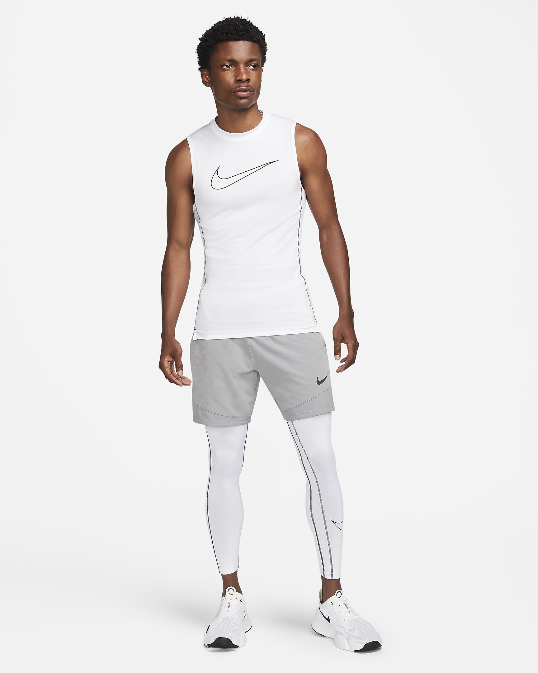 Nike Pro Dri-FIT Men's Tight-Fit Sleeveless Top. Nike ID