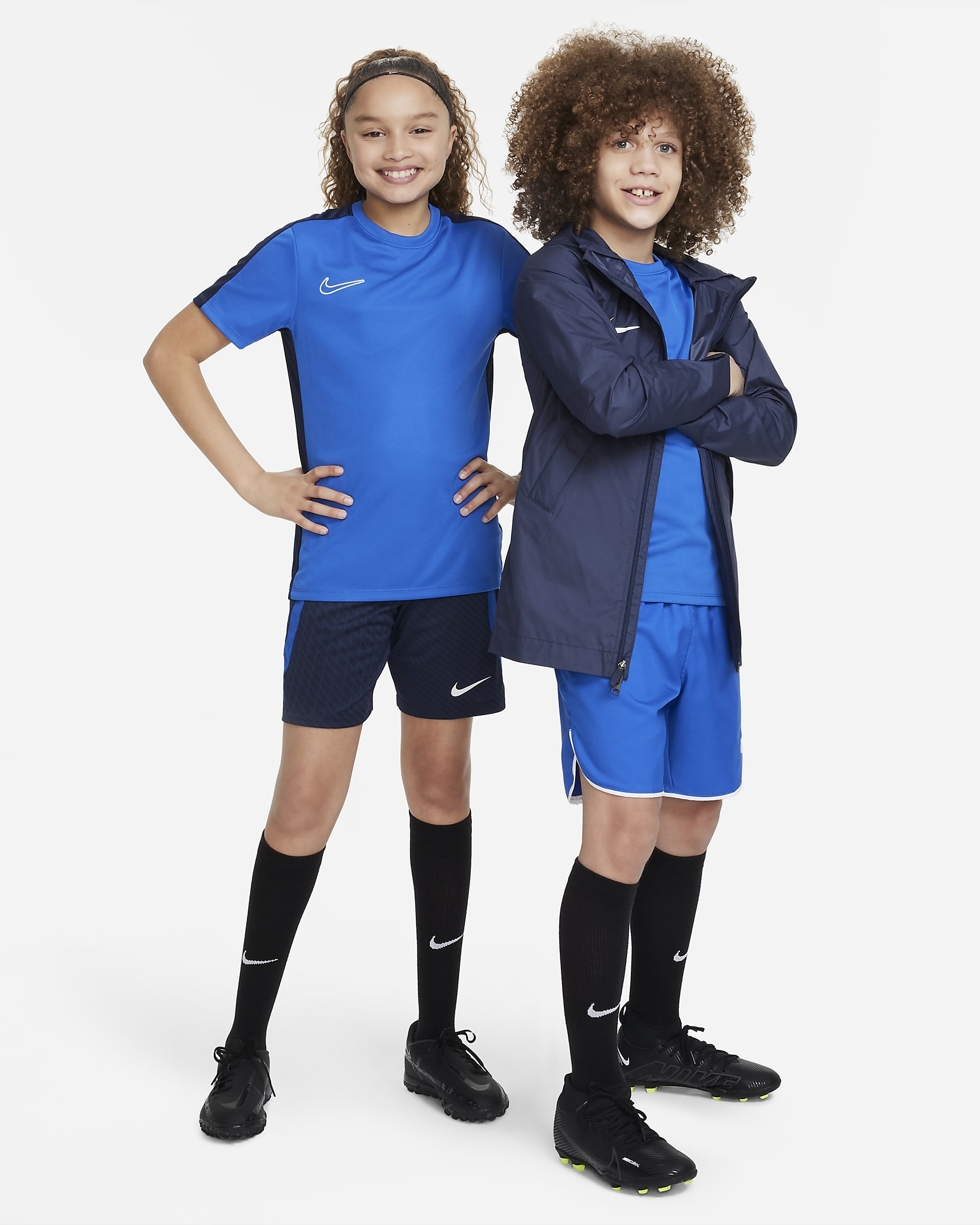 Nike Dri-FIT Academy23 Voetbaltop voor kids - Royal Blue/Obsidian/Wit