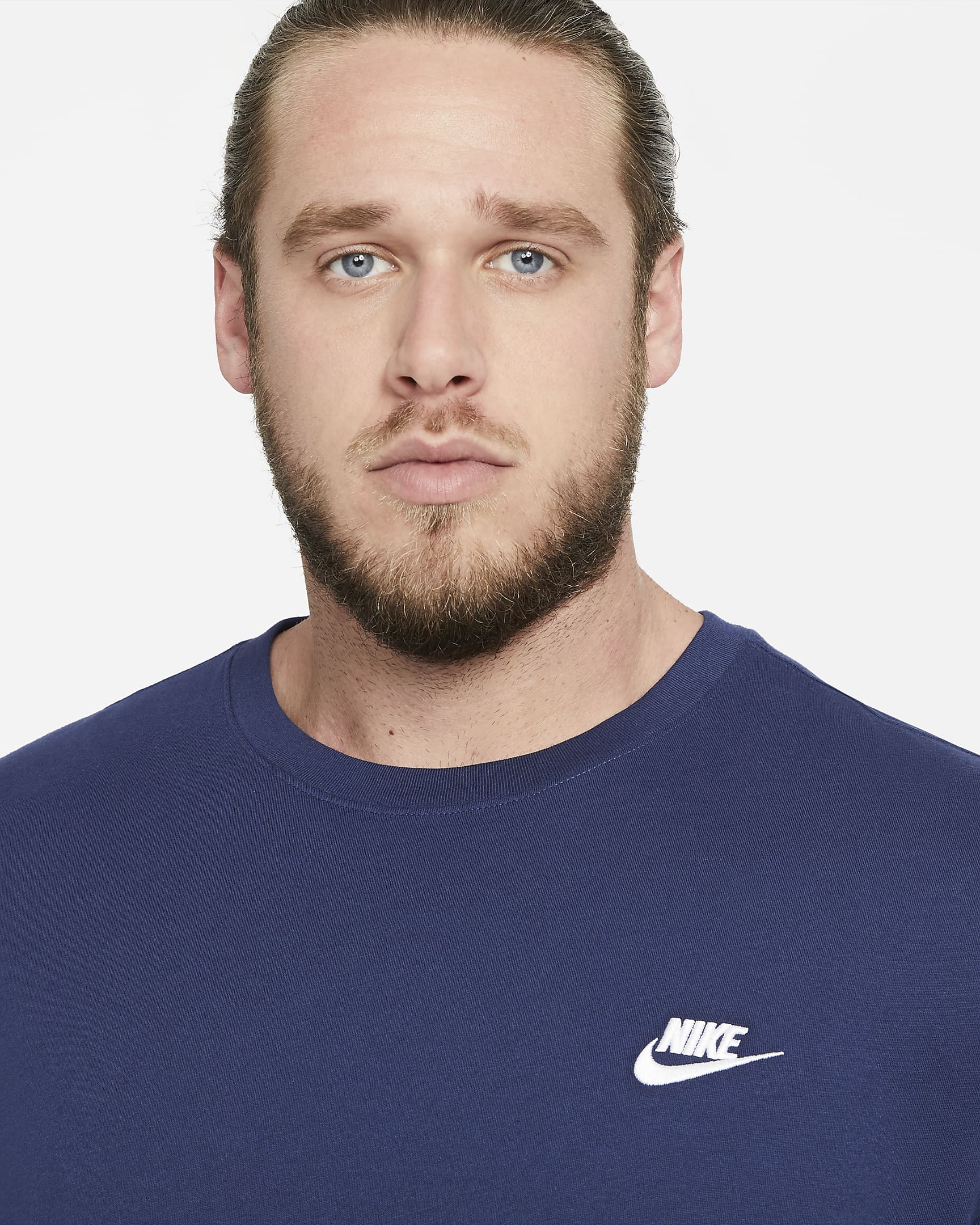 T-shirt Nike Sportswear Club – Uomo - Midnight Navy/Bianco