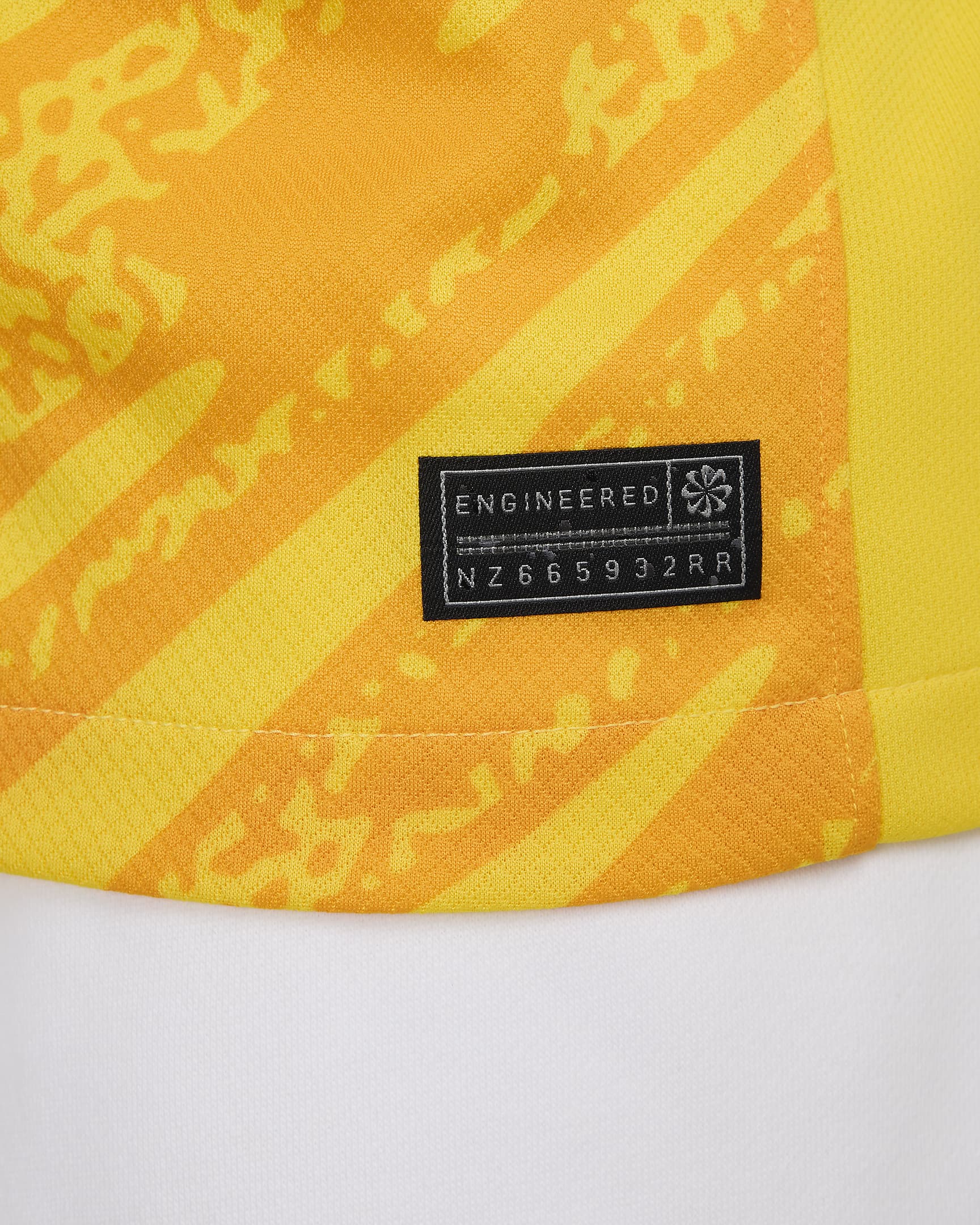 FFF 2024 Stadium Goalkeeper Nike Replika Fußballtrikot mit Dri-FIT-Technologie für Damen - Tour Yellow/University Gold/Schwarz