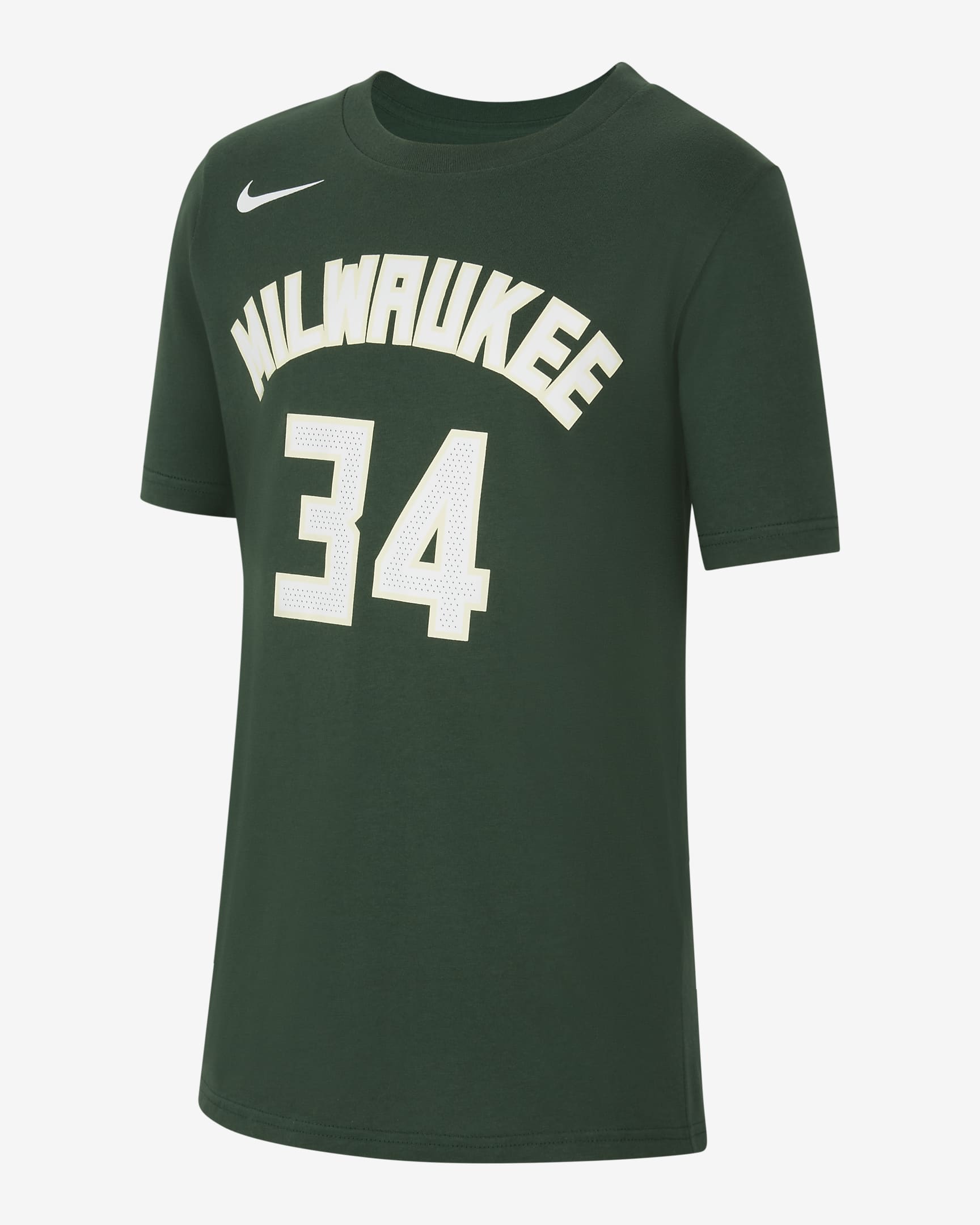 T-shirt NBA Nike Milwaukee Bucks Júnior - Fir