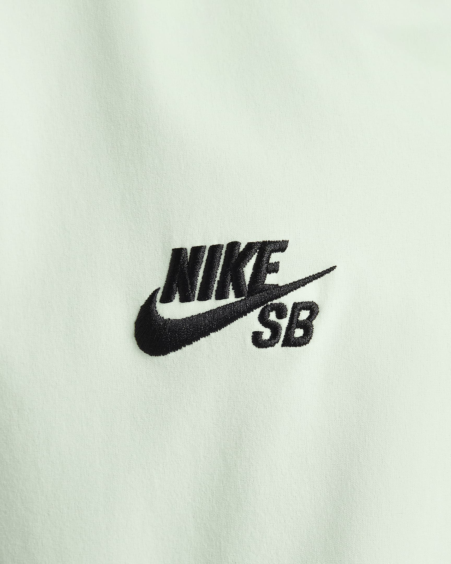 Nike SB 短袖排扣滑板保齡球上衣 - Barely Green/黑色