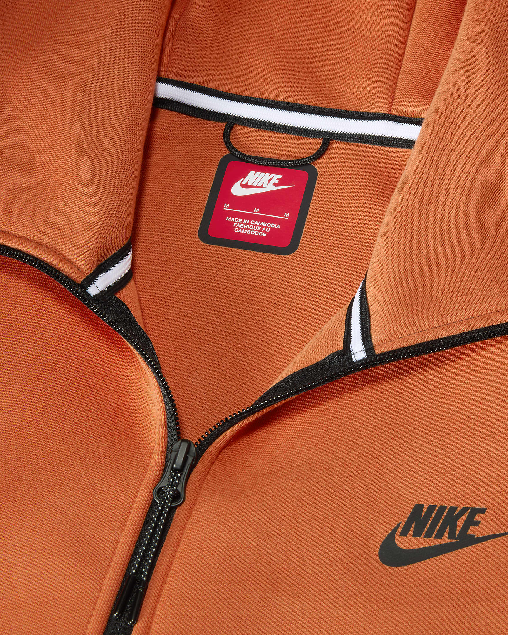 Nike Tech Men's Full-Zip Windrunner Hoodie - Vintage Coral/Black