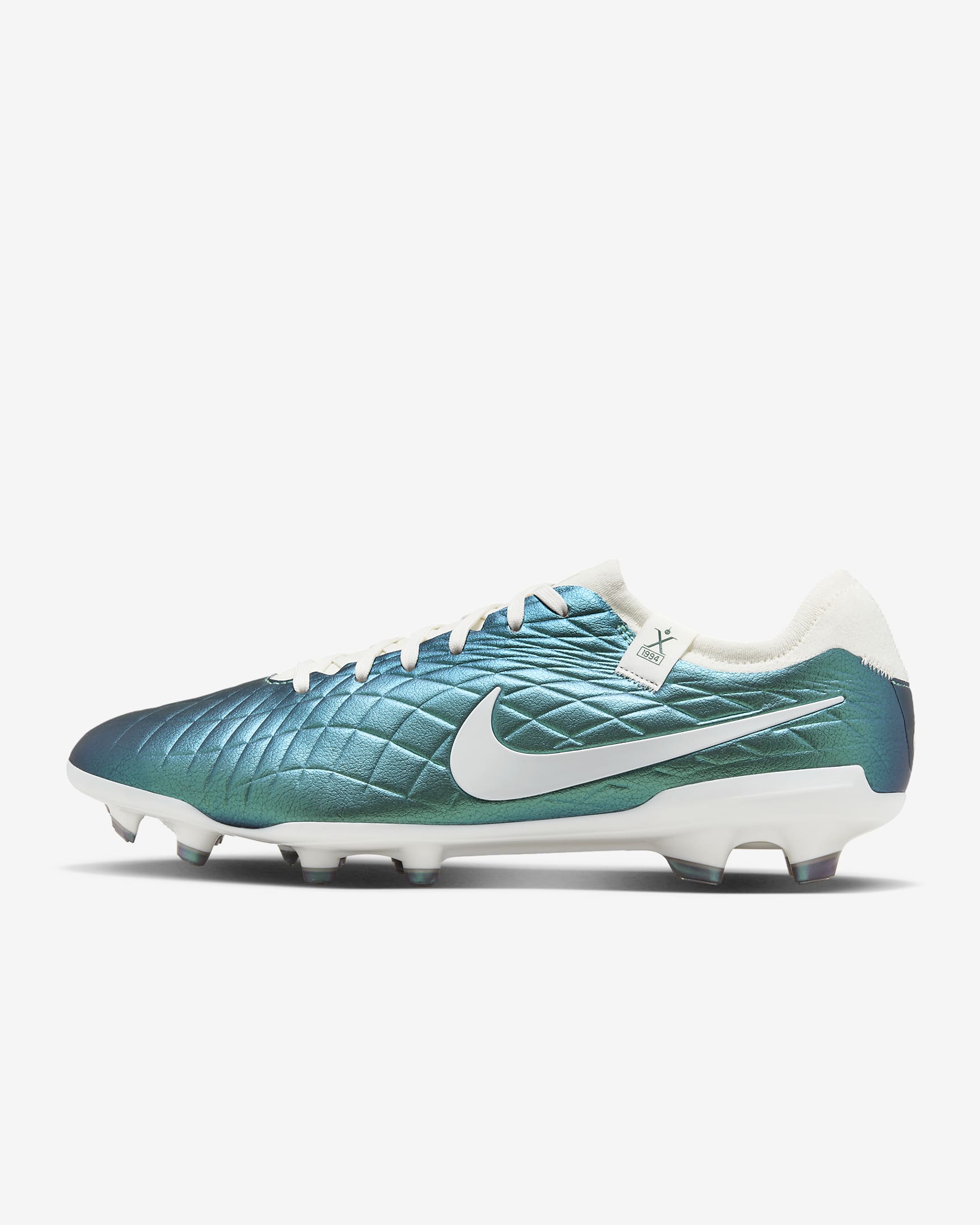 Chaussure de foot basse à crampons pour terrain sec Nike Tiempo Emerald Legend 10 Pro - Dark Atomic Teal/Sail