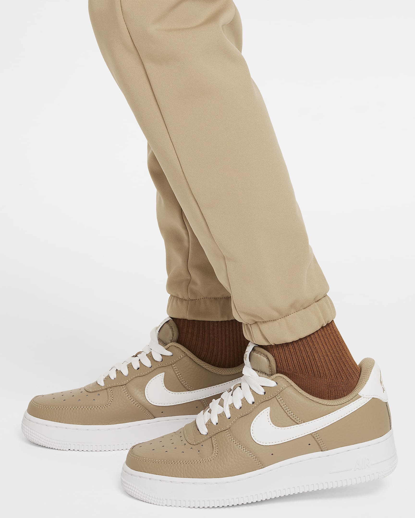 Φόρμα Nike Sportswear για μεγάλα παιδιά - Light Bone/Khaki/Λευκό