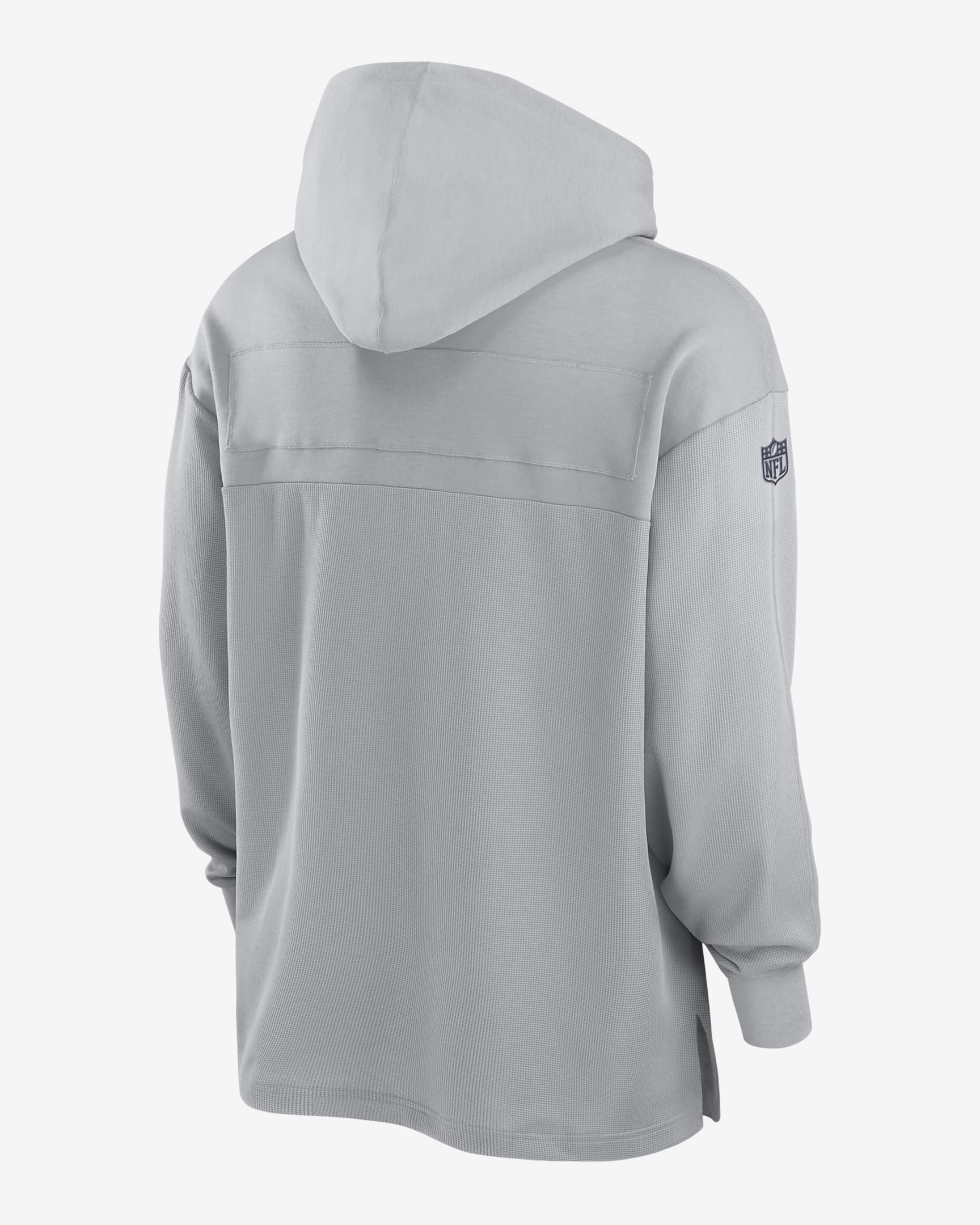 Playera de manga larga con gorro Nike DriFIT NFL para hombre Dallas Cowboys Sideline.