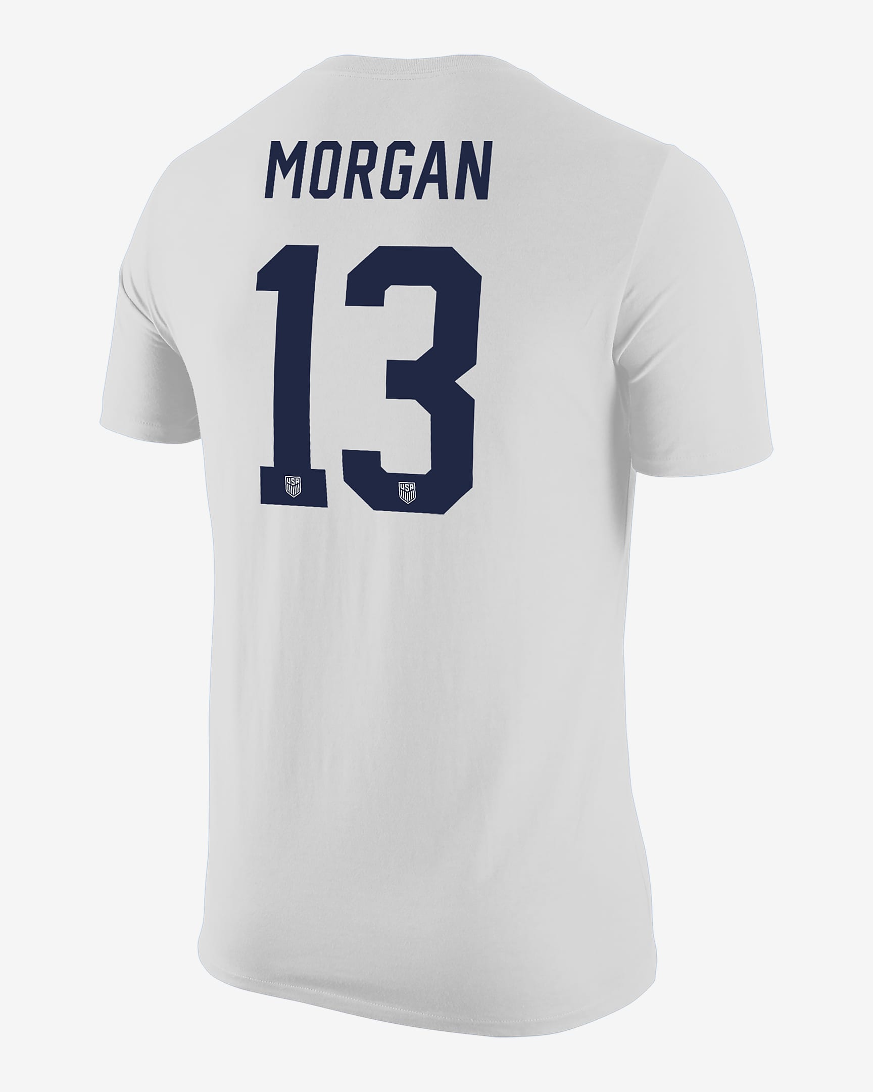 Playera de fútbol Nike para hombre Alex Morgan USWNT - Blanco