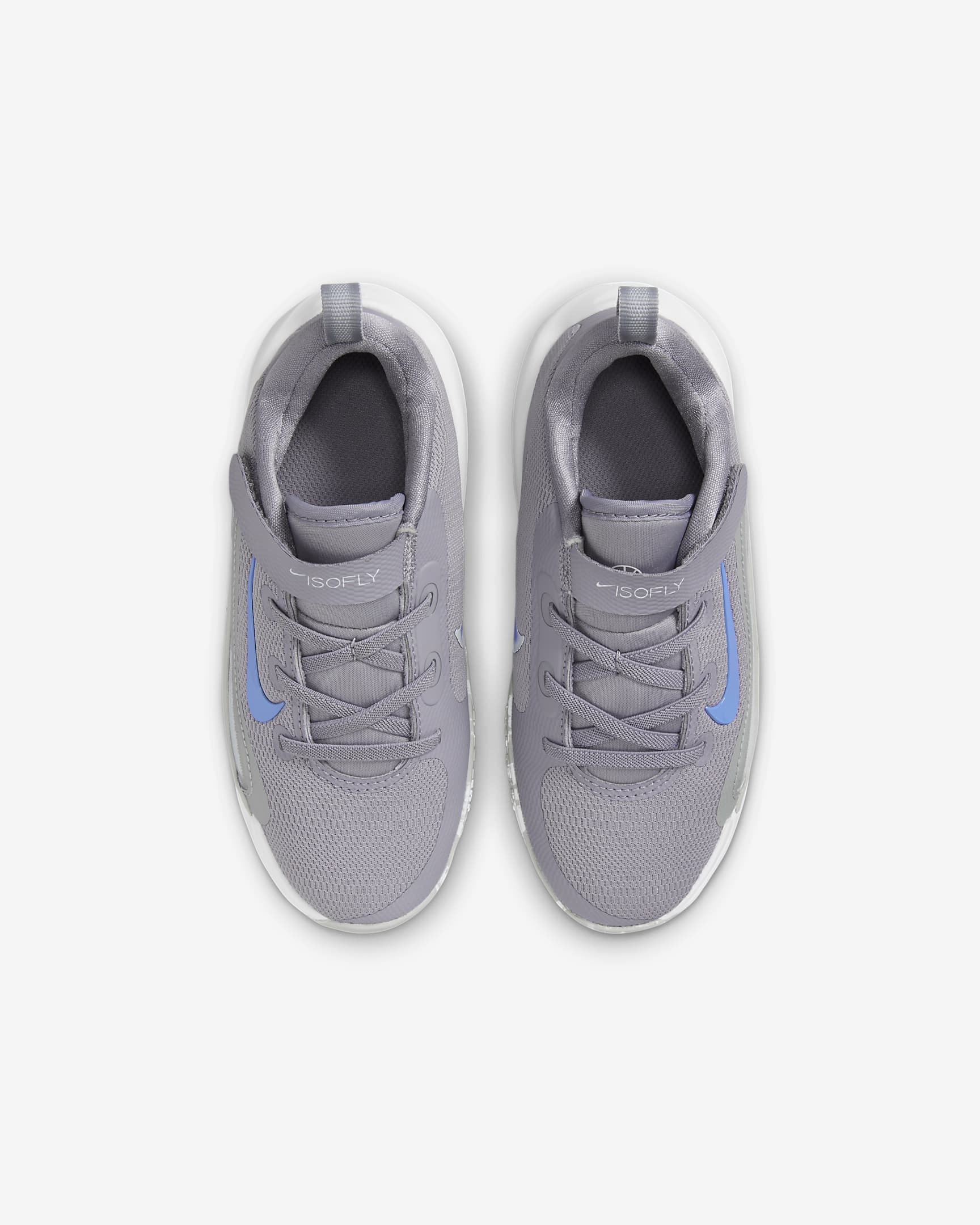 Nike IsoFly Little Kids' Shoes - Cement Grey/Light Smoke Grey/Pure Platinum/Royal Pulse