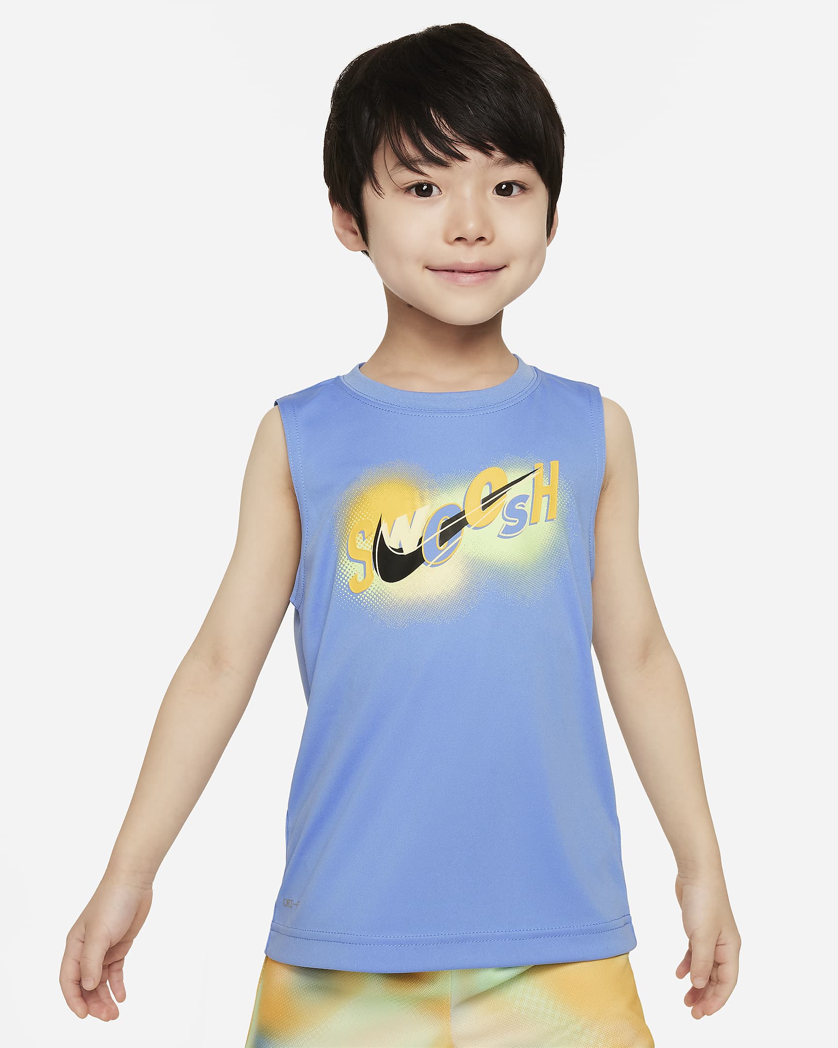 Nike Dri-FIT Hazy Rays Younger Kids' Tank Top Set - Coconut Milk