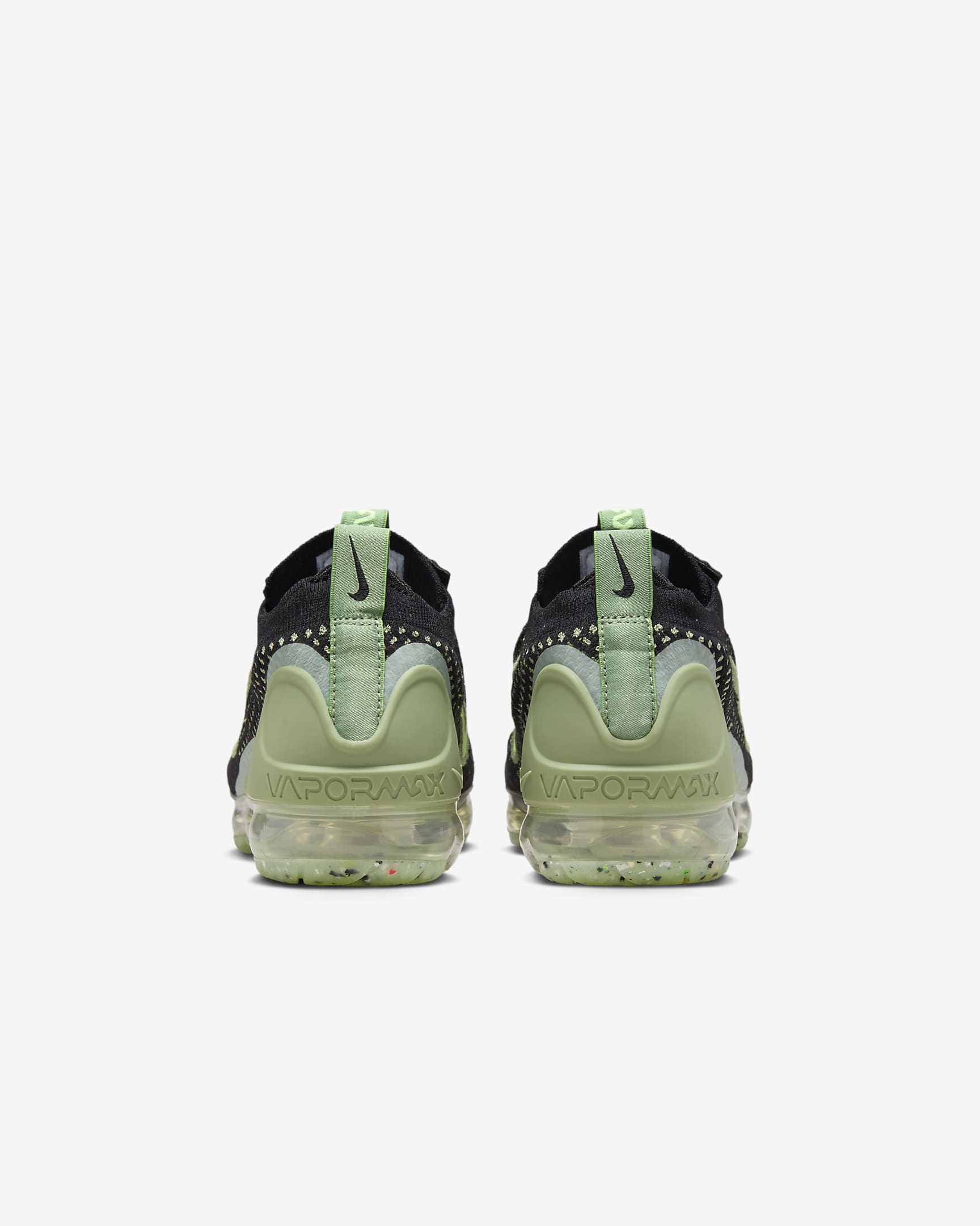 Nike Air VaporMax 2021 FK Big Kids' Shoes - Black/Oil Green/Vintage Green/Barely Volt