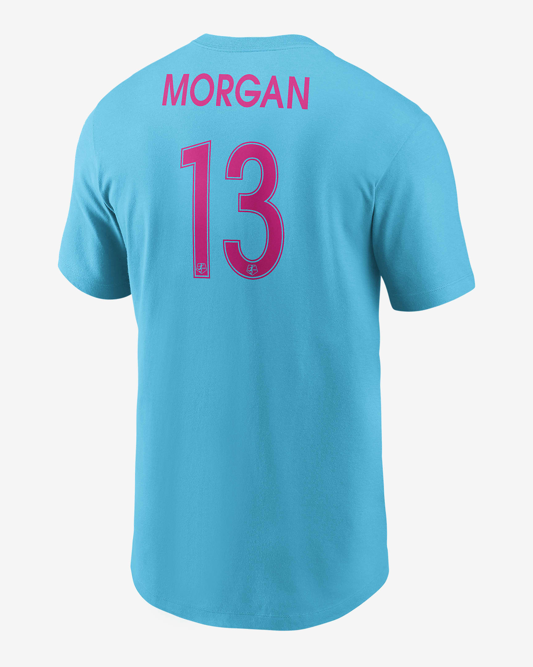 Playera Nike de la NWSL para hombre Alex Morgan San Diego Wave - Azul cloro