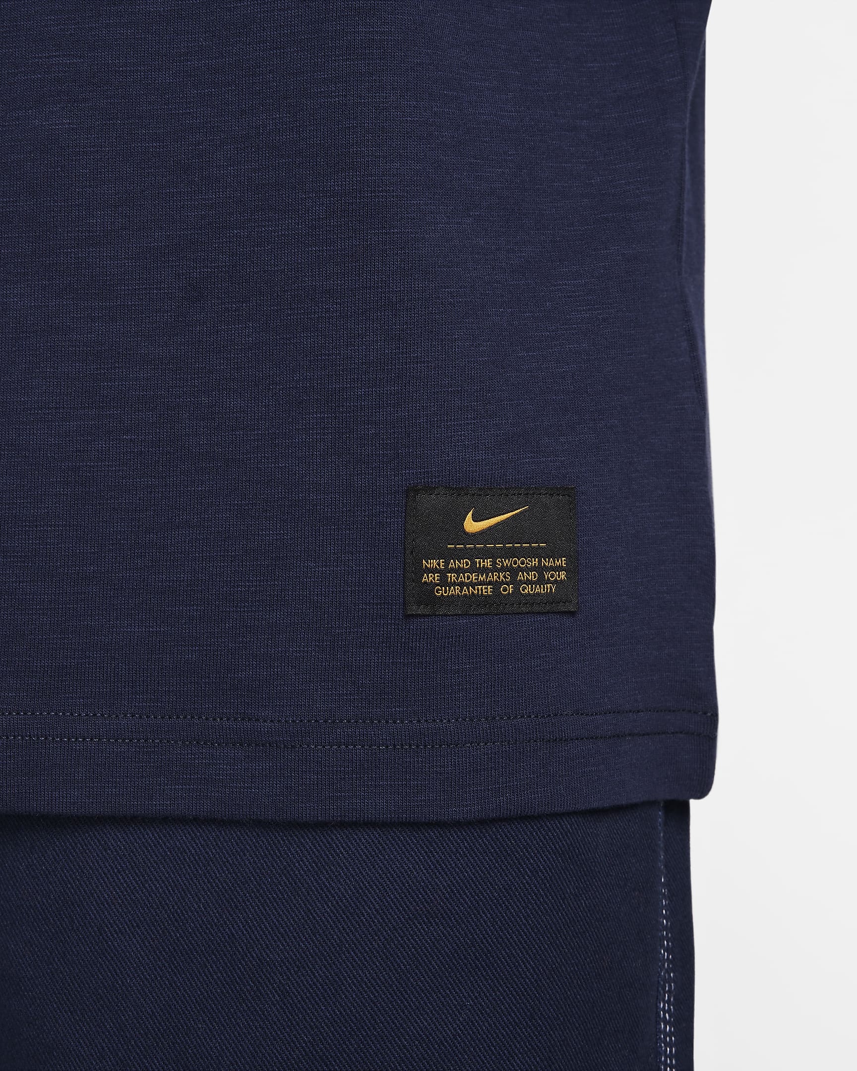 Nike Life kortermet strikket overdel til herre - Obsidian/Dark Obsidian