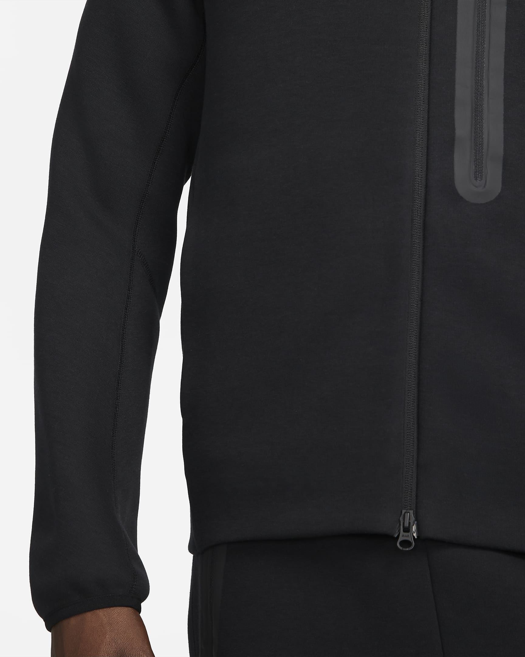 Veste aviateur Nike Sportswear Tech Fleece pour homme - Noir/Noir