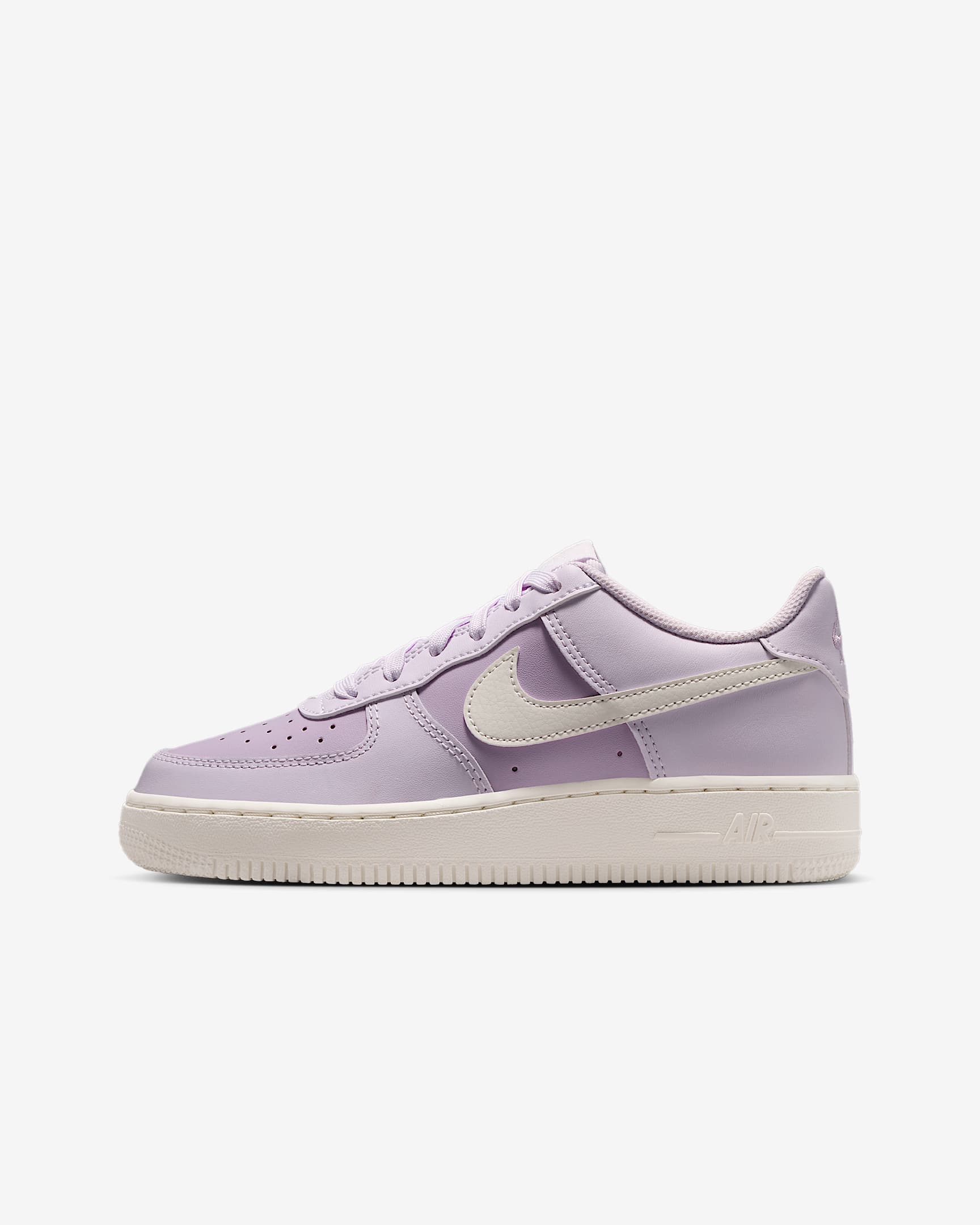 Nike Air Force 1 Big Kids' Shoes - Light Violet/Iced Lilac/Sail