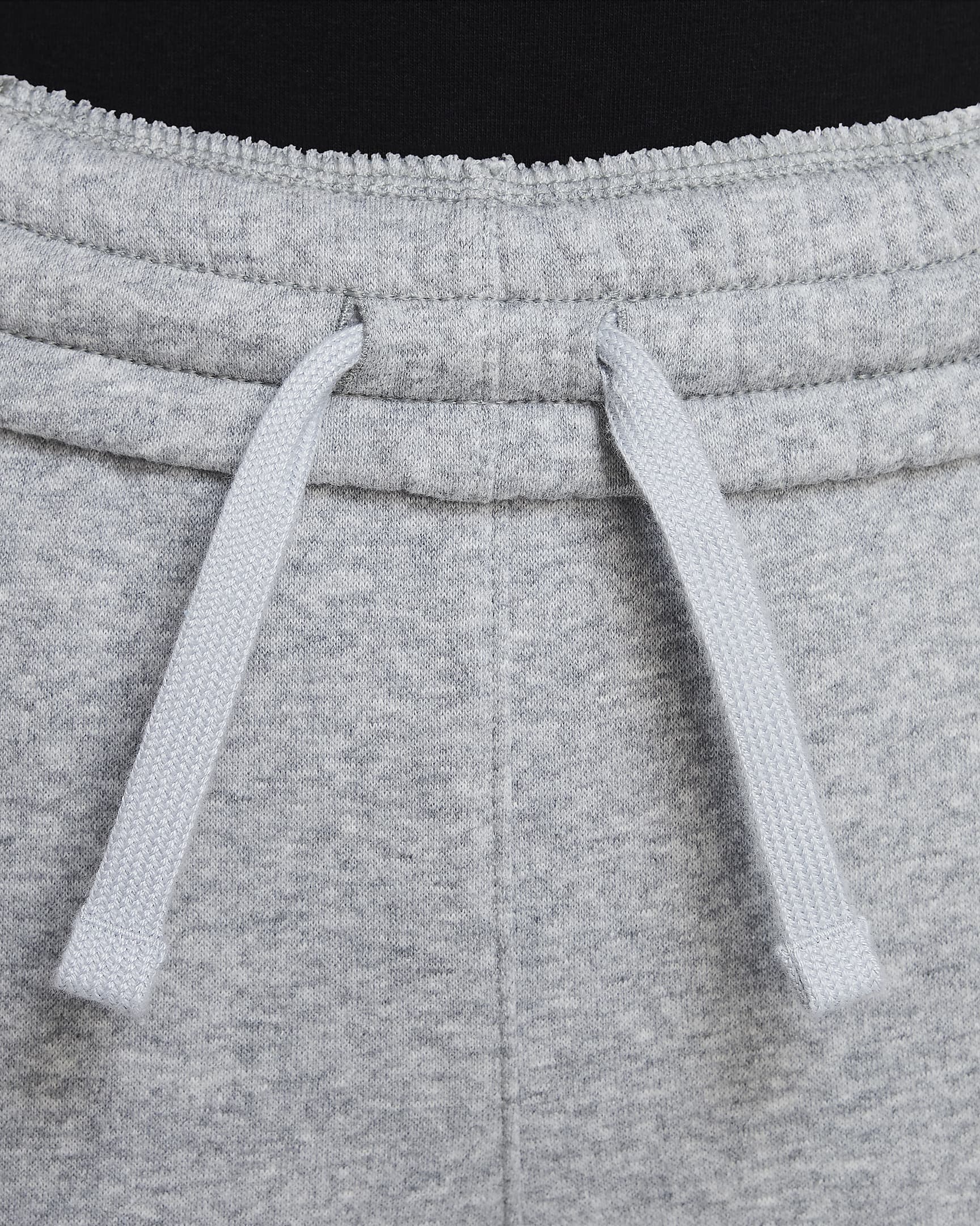 Pants ajustados de cintura alta para niñas talla grande Nike Sportswear Club Fleece - Gris oscuro jaspeado/Gris básico/Blanco