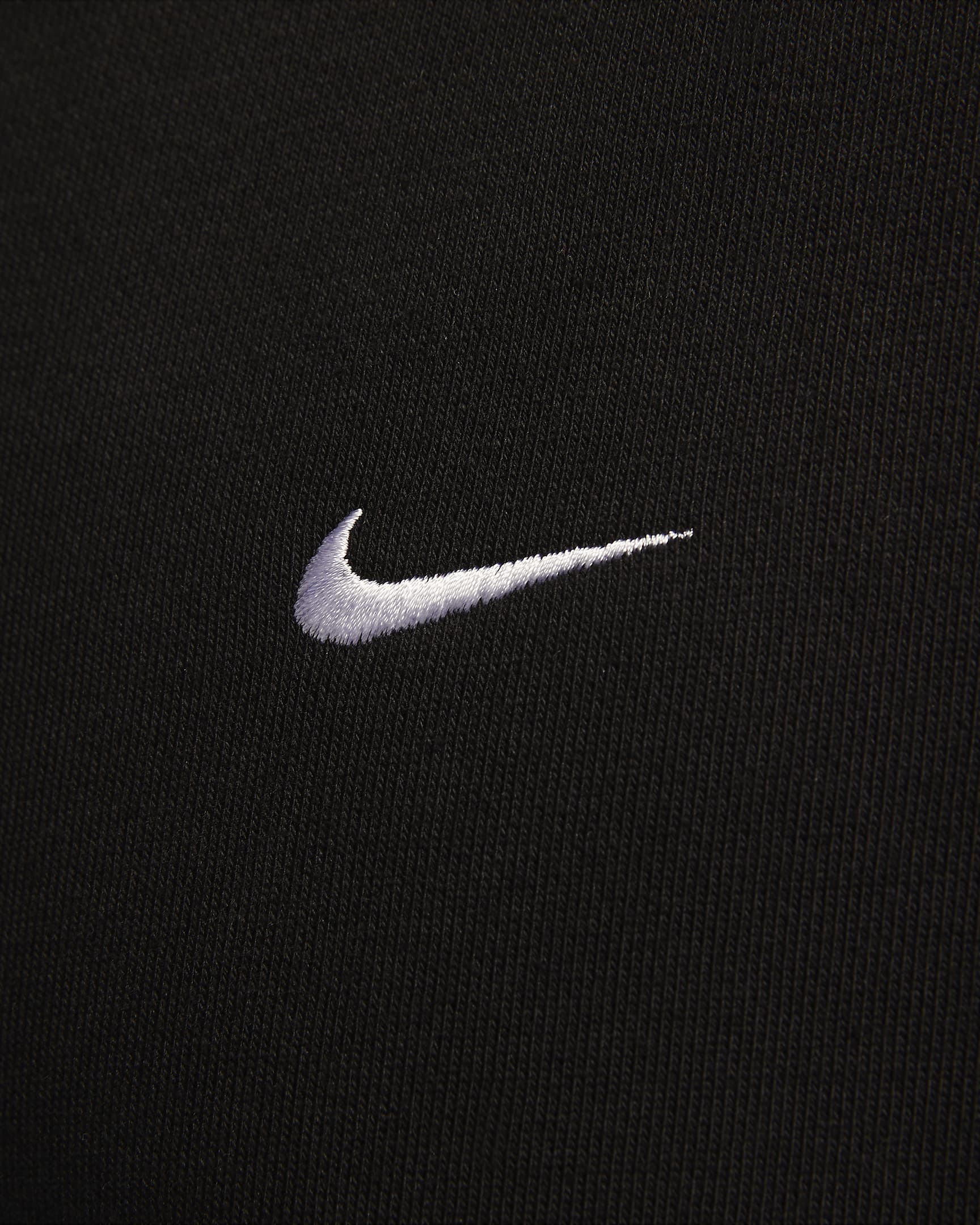 Nike Solo Swoosh Men's Full-Zip Hoodie - Black/White