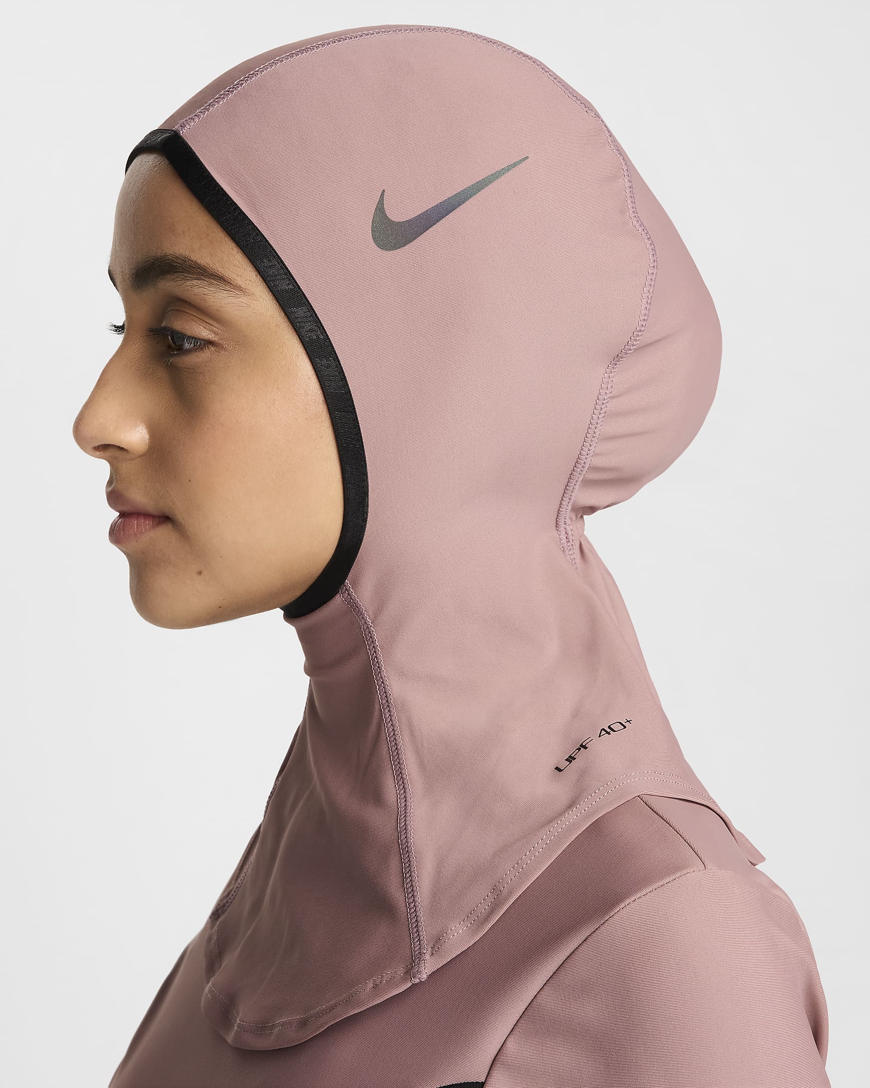 Nike Swim Victory Hiyab - Mujer - Smokey Mauve/Negro