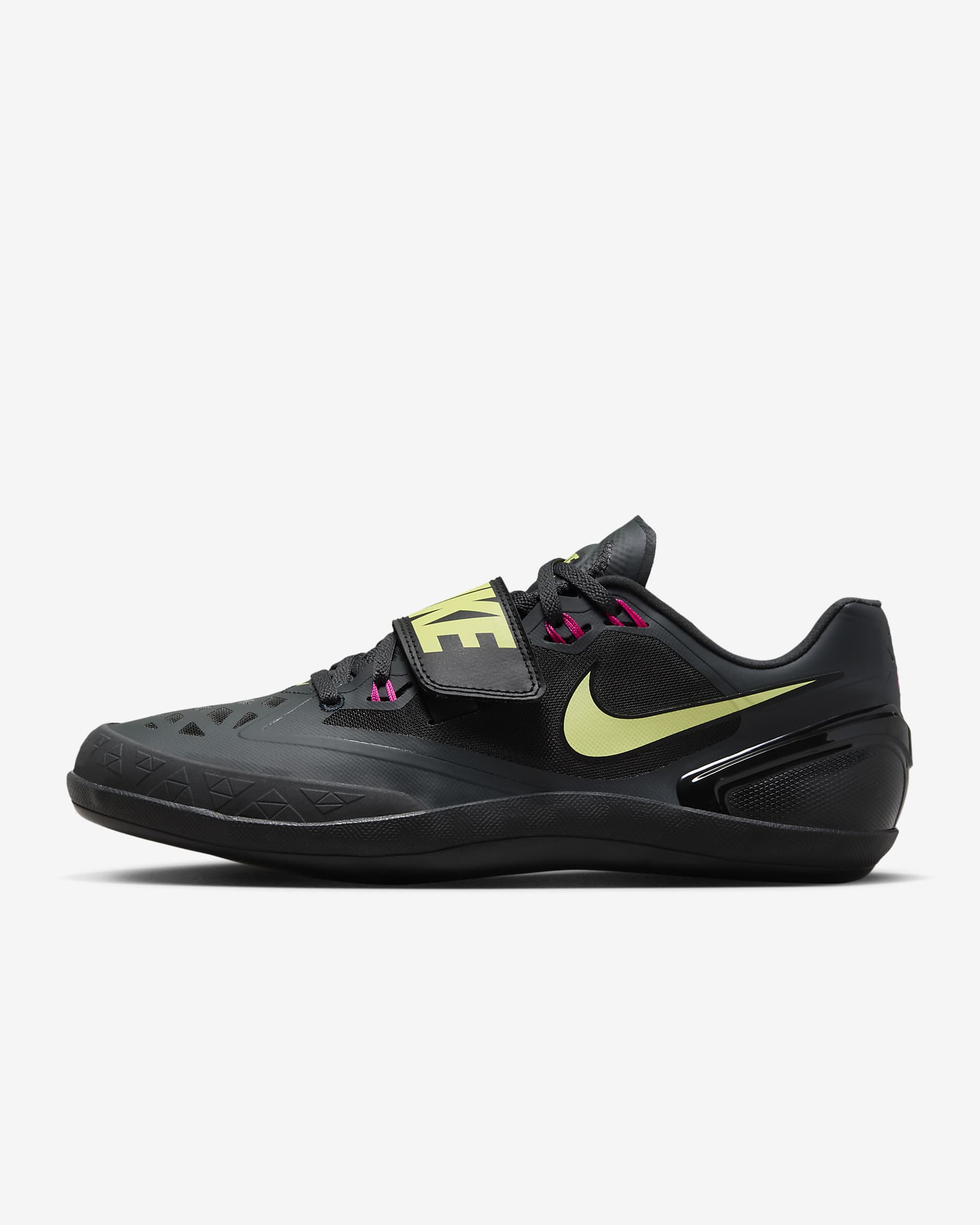 Παπούτσια στίβου για αθλήματα ρίψεων Nike Zoom Rotational 6 - Anthracite/Μαύρο/Light Lemon Twist/Fierce Pink