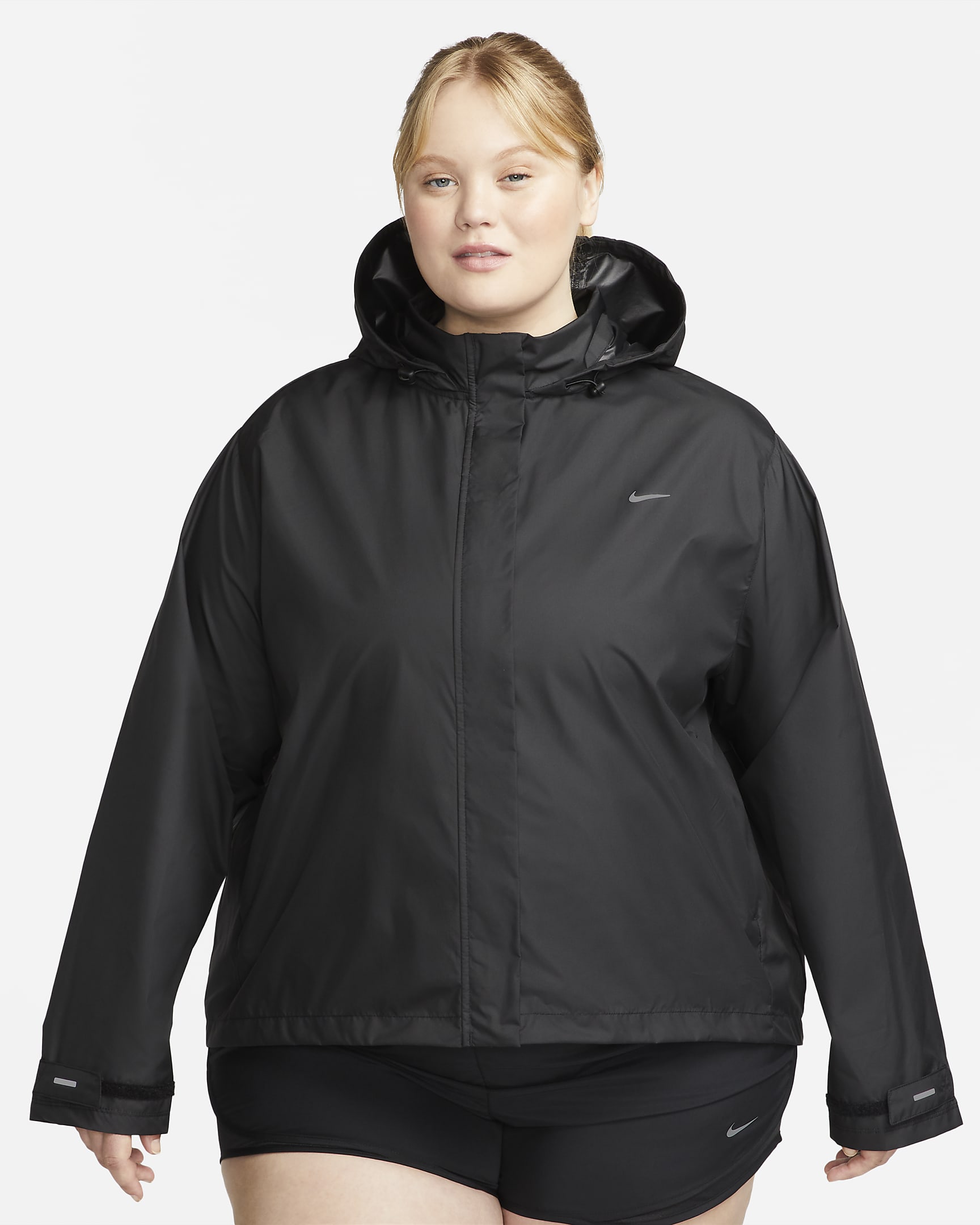 Dámská běžecká bunda Nike Fast Repel (větší velikost) - Černá/Černá