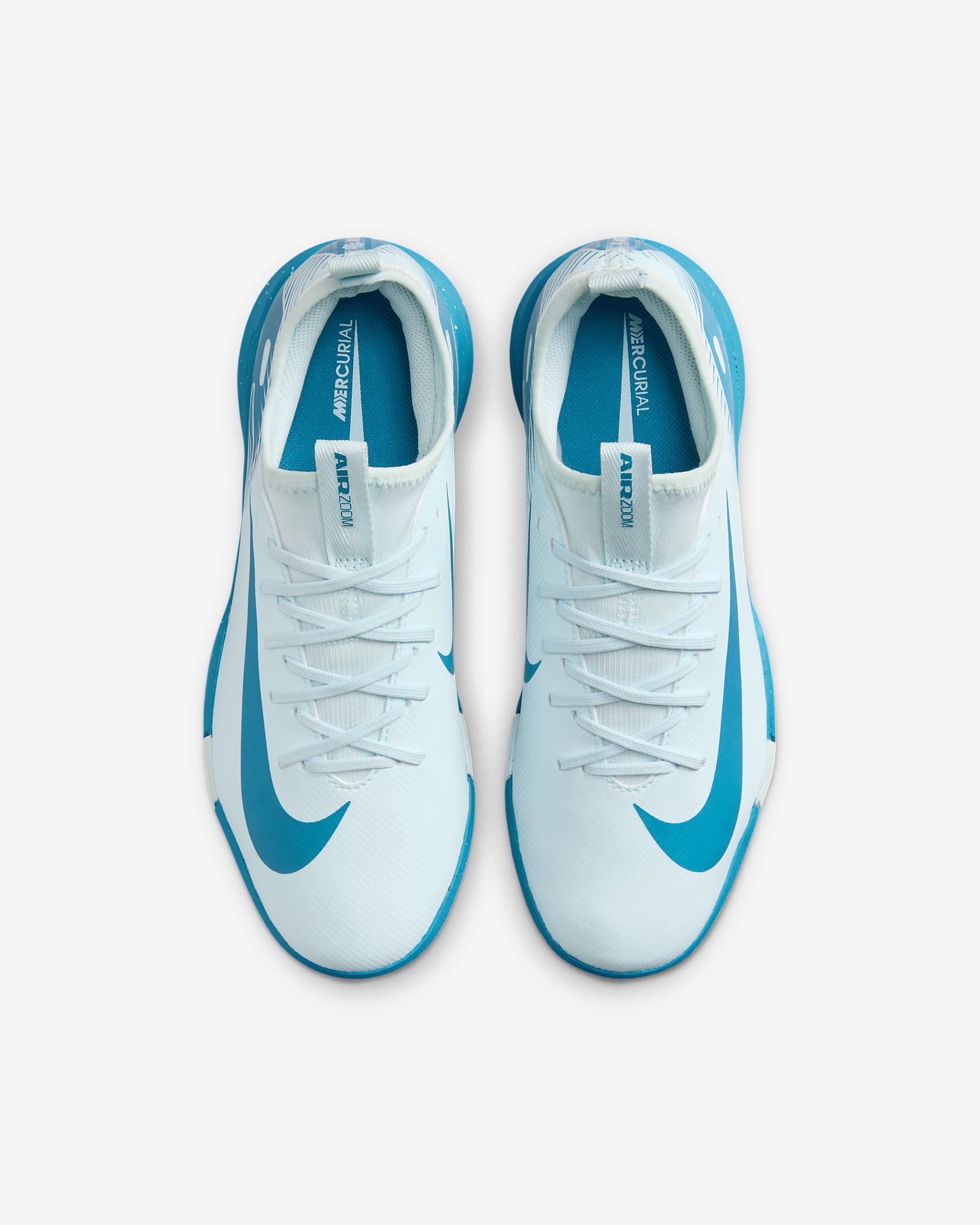 Nike Jr. Mercurial Vapor 16 Academy IC Low-Top-Fußballschuh (jüngere/ältere Kinder) - Glacier Blue/Blue Orbit