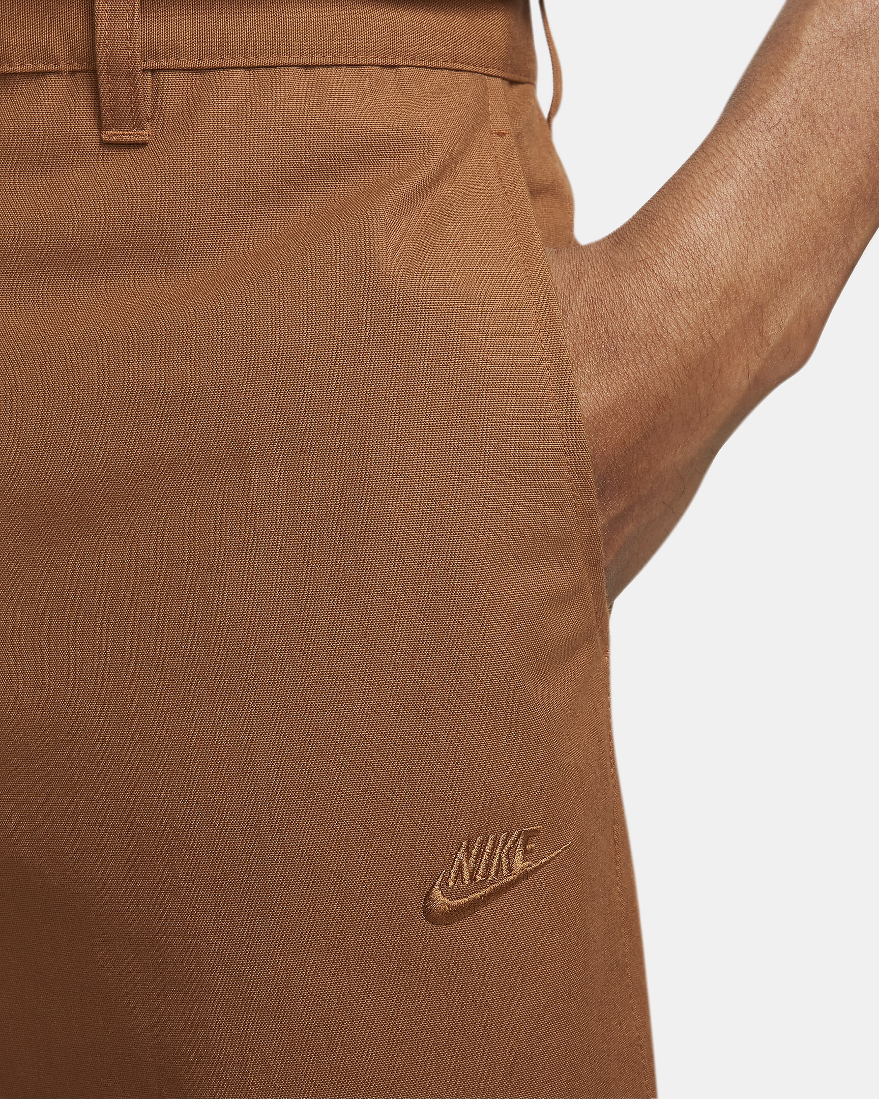 Calças estilo chino Nike Club para homem - Light British Tan/Light British Tan