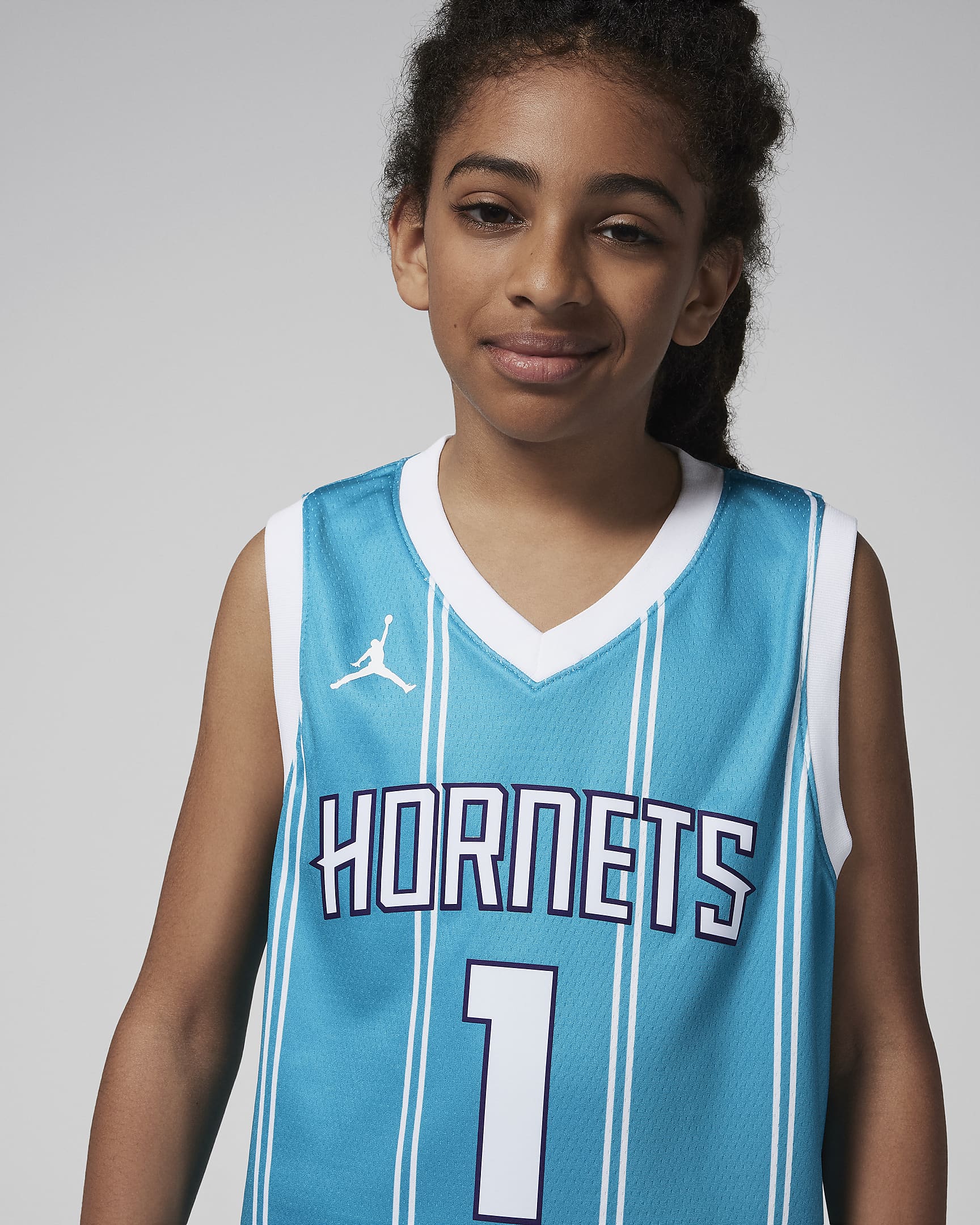 LaMelo Ball Charlotte Hornets Icon Edition Jordan Dri-FIT NBA Swingman Trikot für ältere Kinder - Rapid Teal