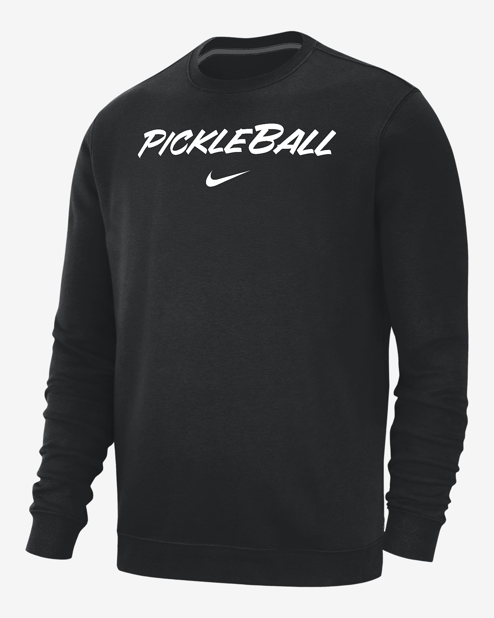 Sudadera de cuello redondo sin cierre de pickleball para hombre Nike Club Fleece - Negro