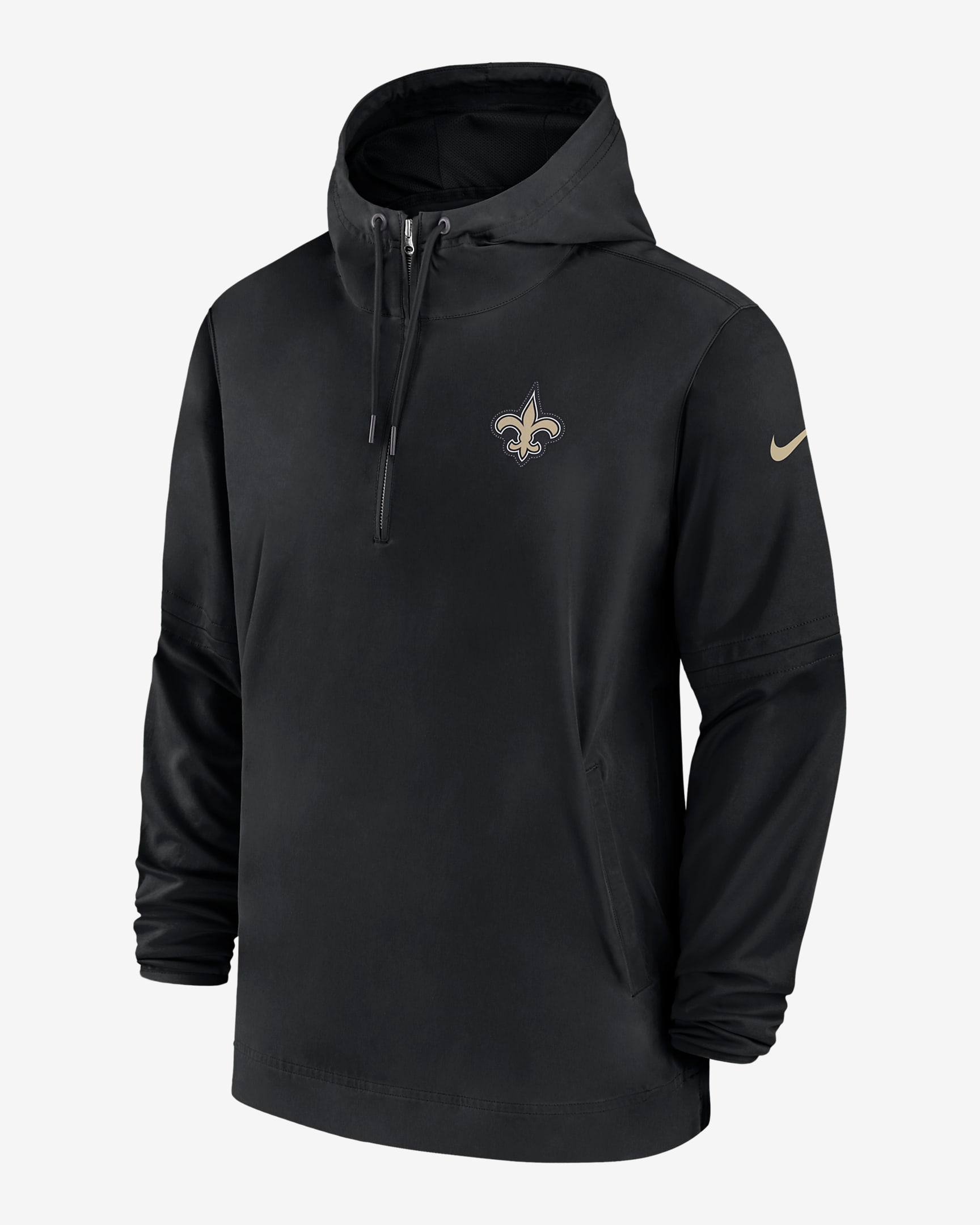 Chamarra con gorro de medio cierre Nike NFL para hombre New Orleans ...