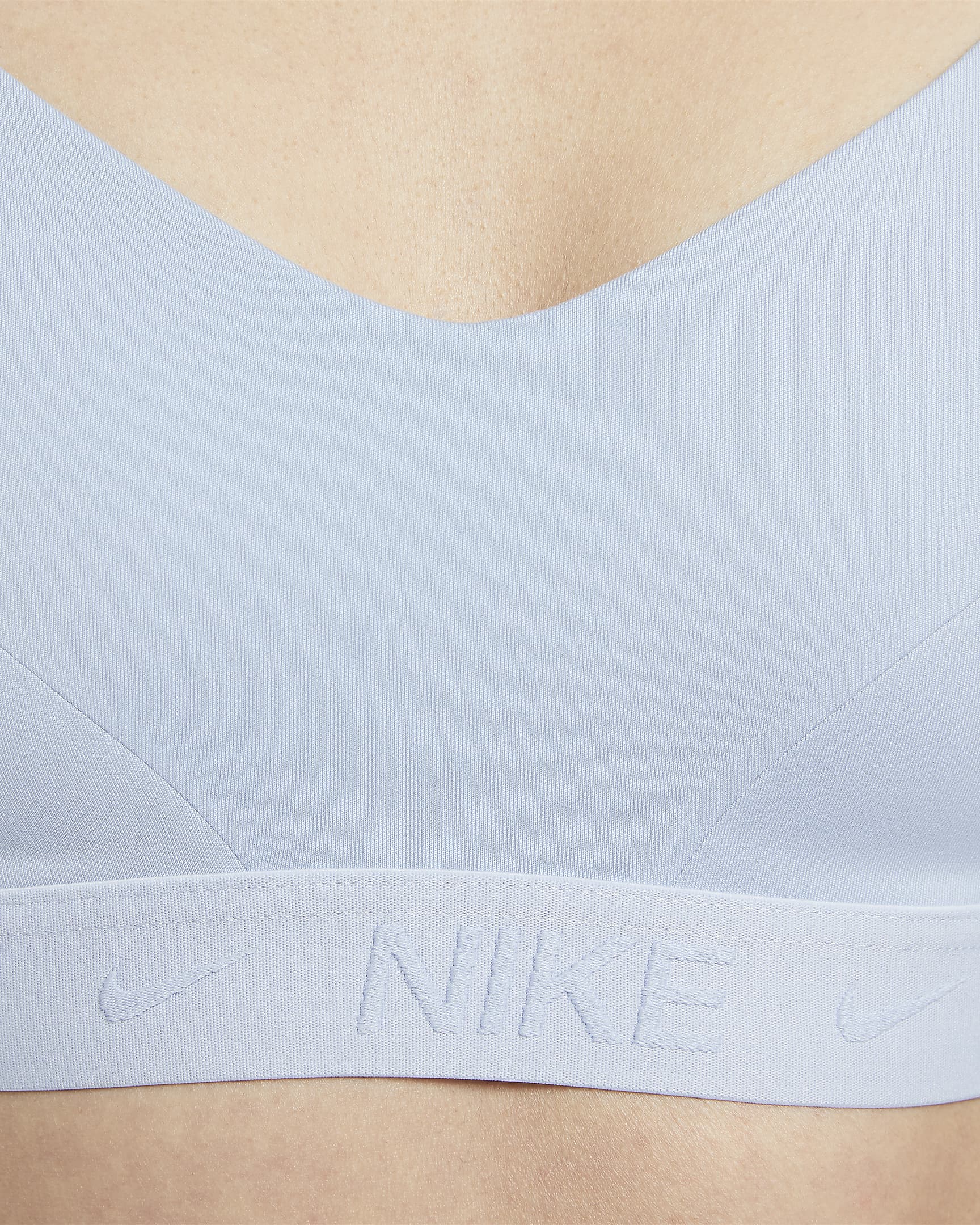 Nike Indy High Support Women's Padded Adjustable Sports Bra - Light Armory Blue/Light Armory Blue