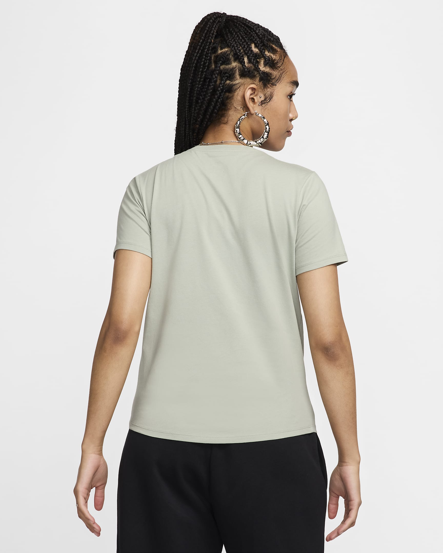 Nike Sportswear Club Essentials Women's T-Shirt - Jade Horizon/Black