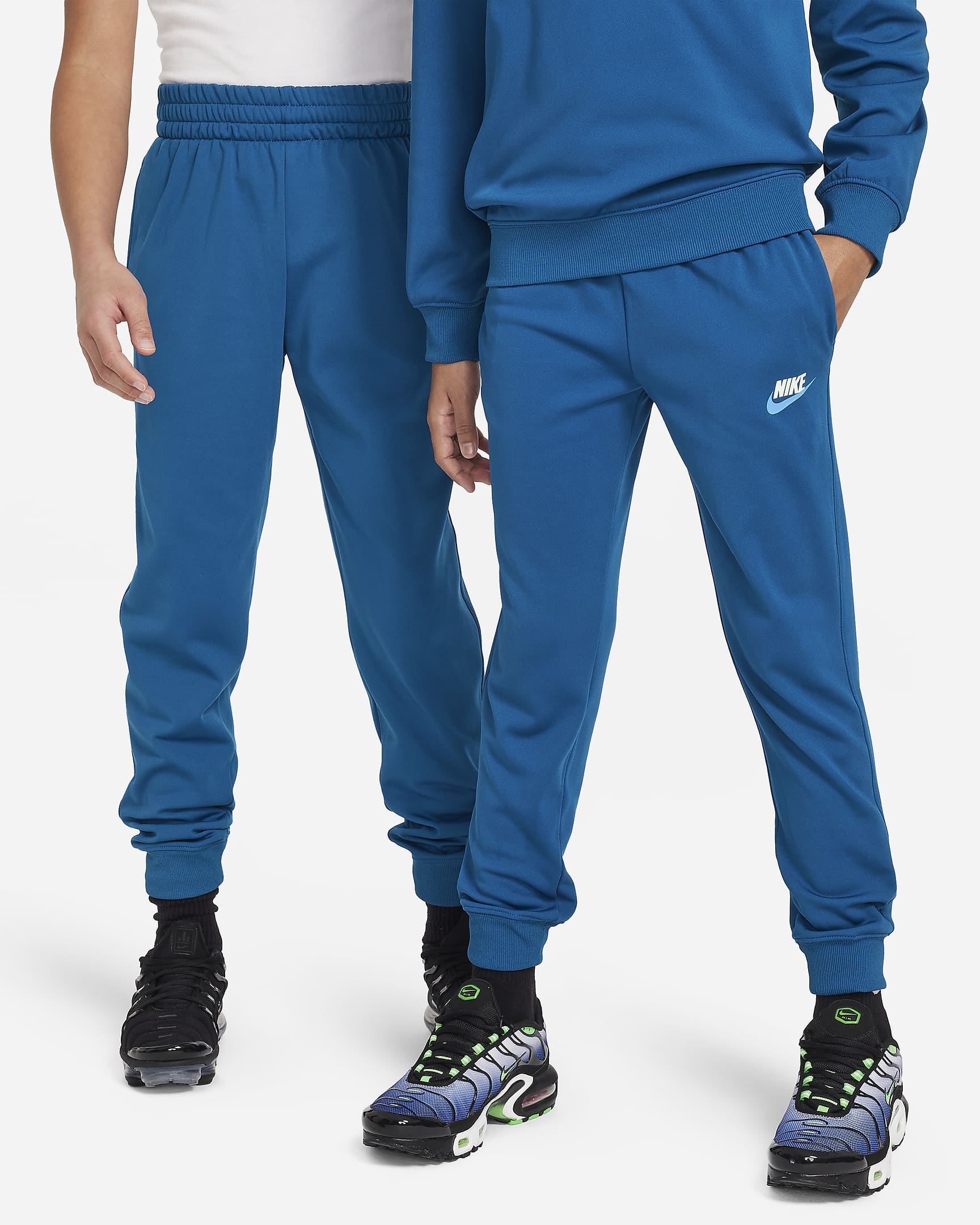 Nike Sportswear Big Kids' Tracksuit - Court Blue/White/White