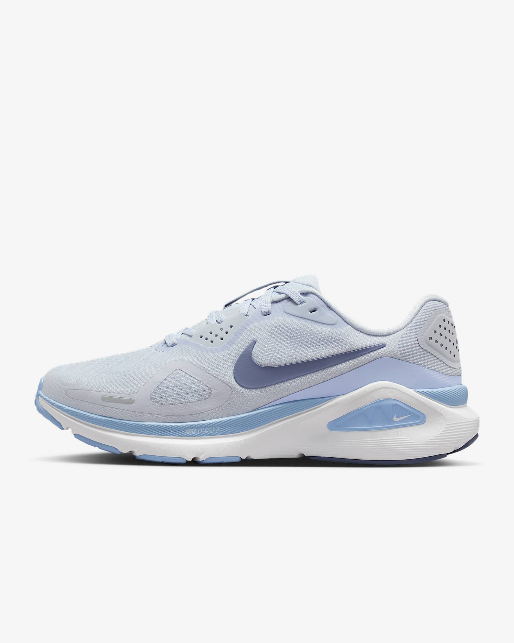 Nike Structure 26 Women's Road Running Shoes (Extra Wide) - Football Grey/Aluminum/White/World Indigo