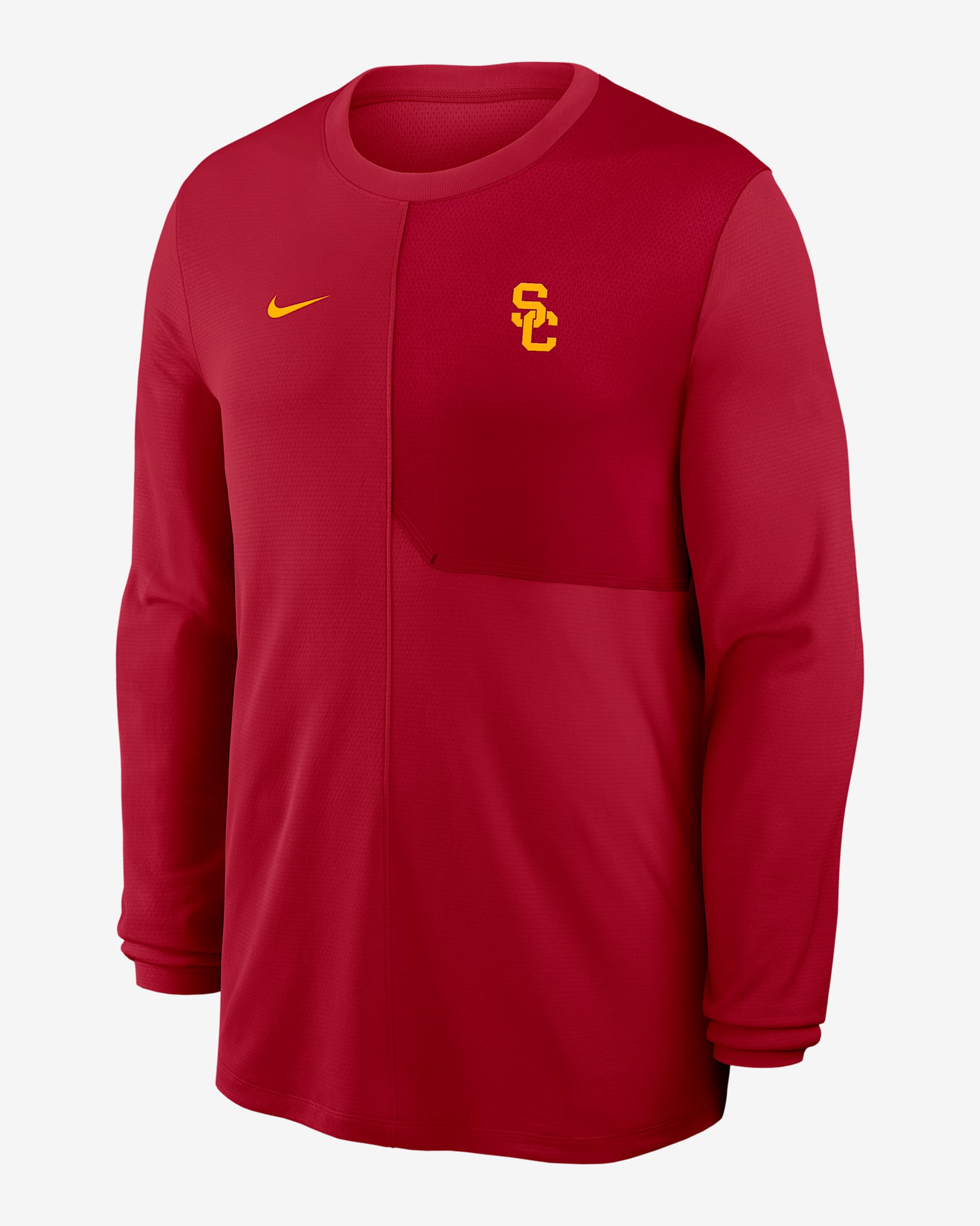 USC Sideline Coach Men's Nike Dri-FIT College Long-Sleeve Top - Crimson