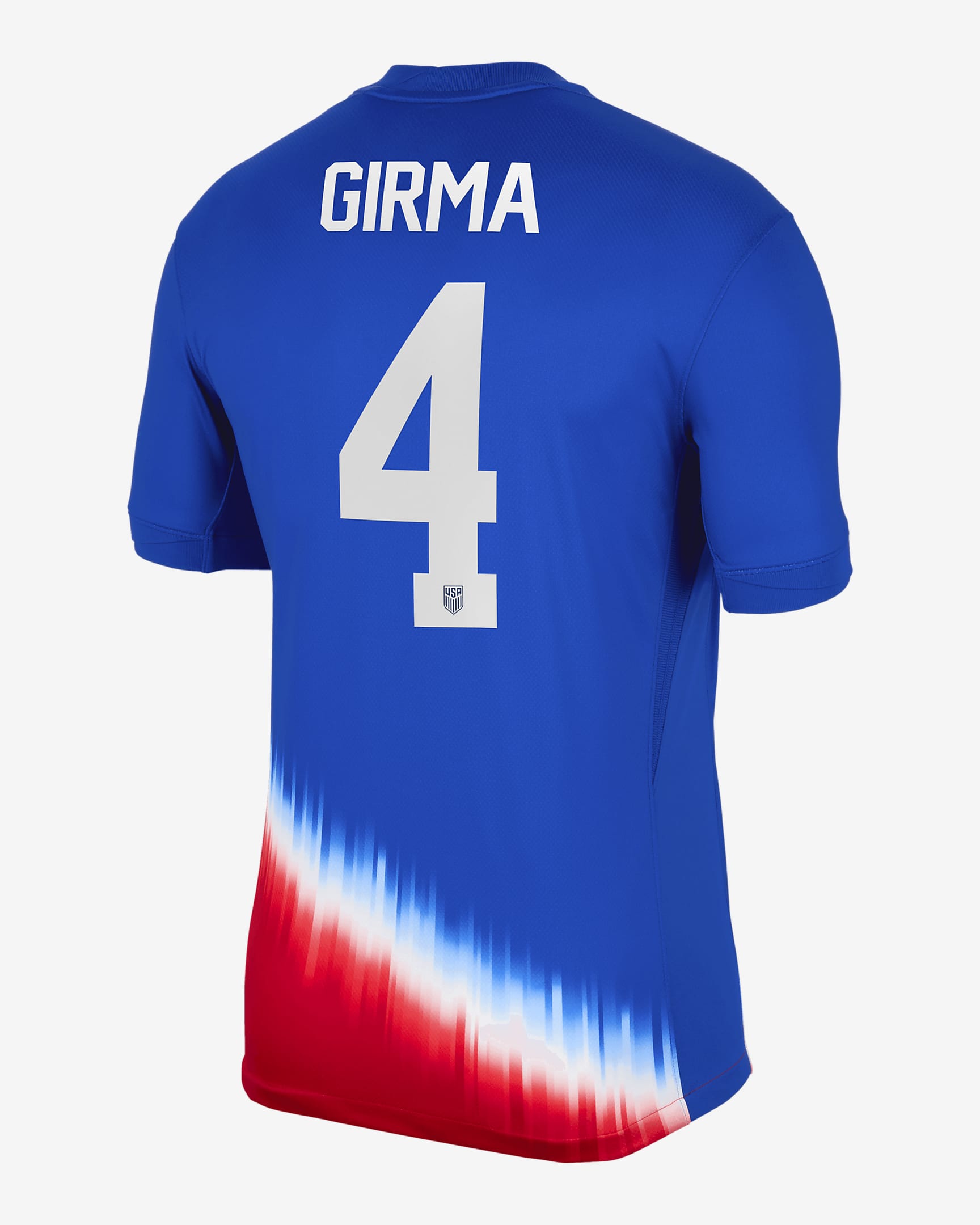 Naomi Girma USWNT 2024 Stadium Away Men's Nike Dri-FIT Soccer Jersey - Royal