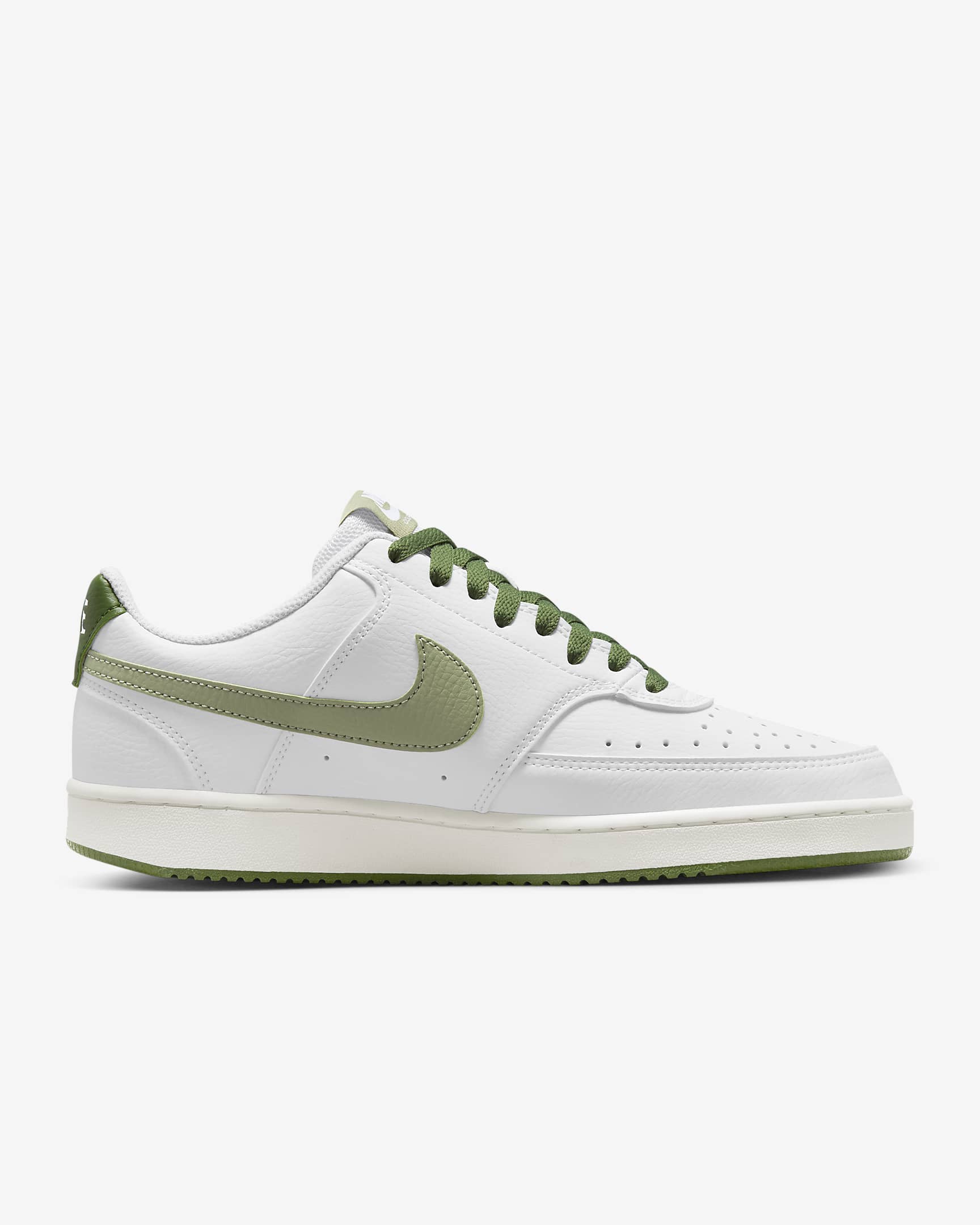 Nike Court Vision Low Herrenschuh - Weiß/Treeline/Sail/Oil Green