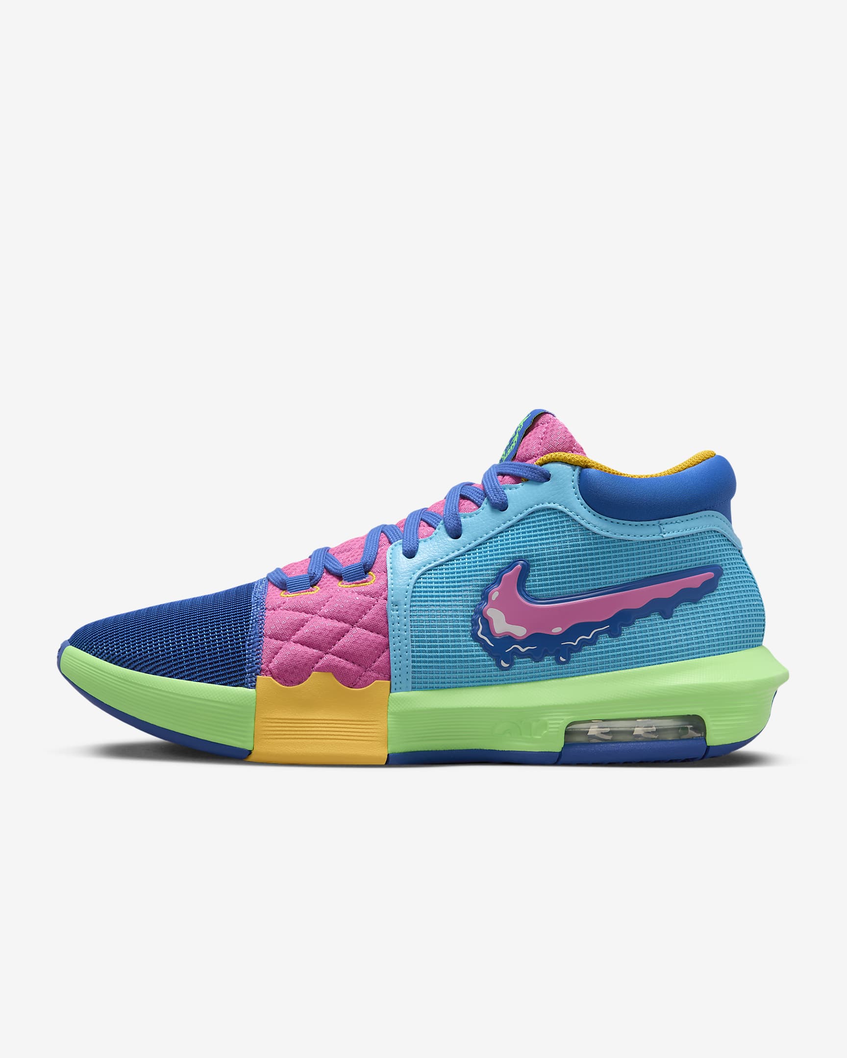 LeBron Witness 8 'I Promise School' Basketball Shoes - Multi-Colour/Baltic Blue/Playful Pink/Multi-Colour