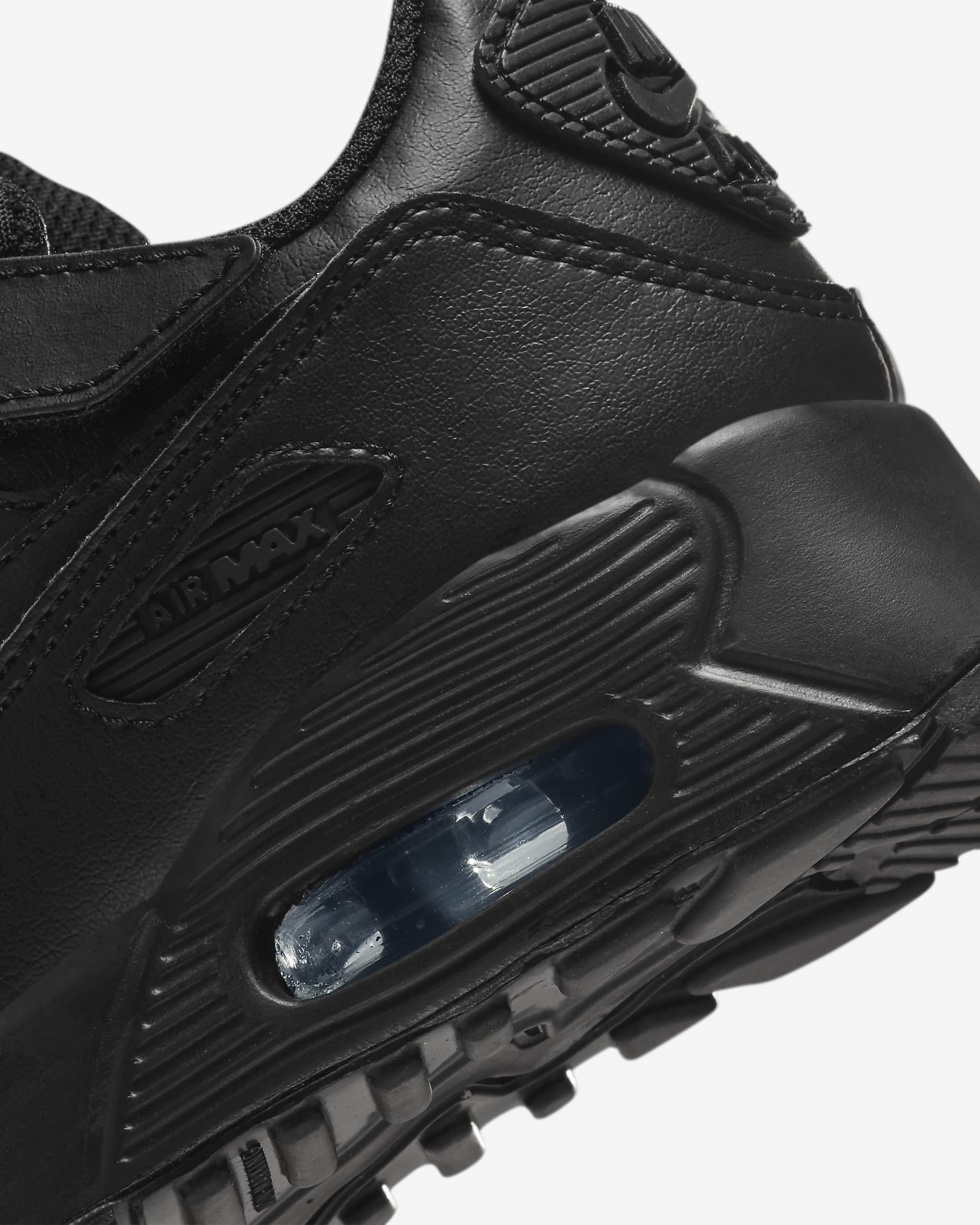 Nike Air Max 90 EasyOn Younger Kids' Shoes - Black/Black/White/Black