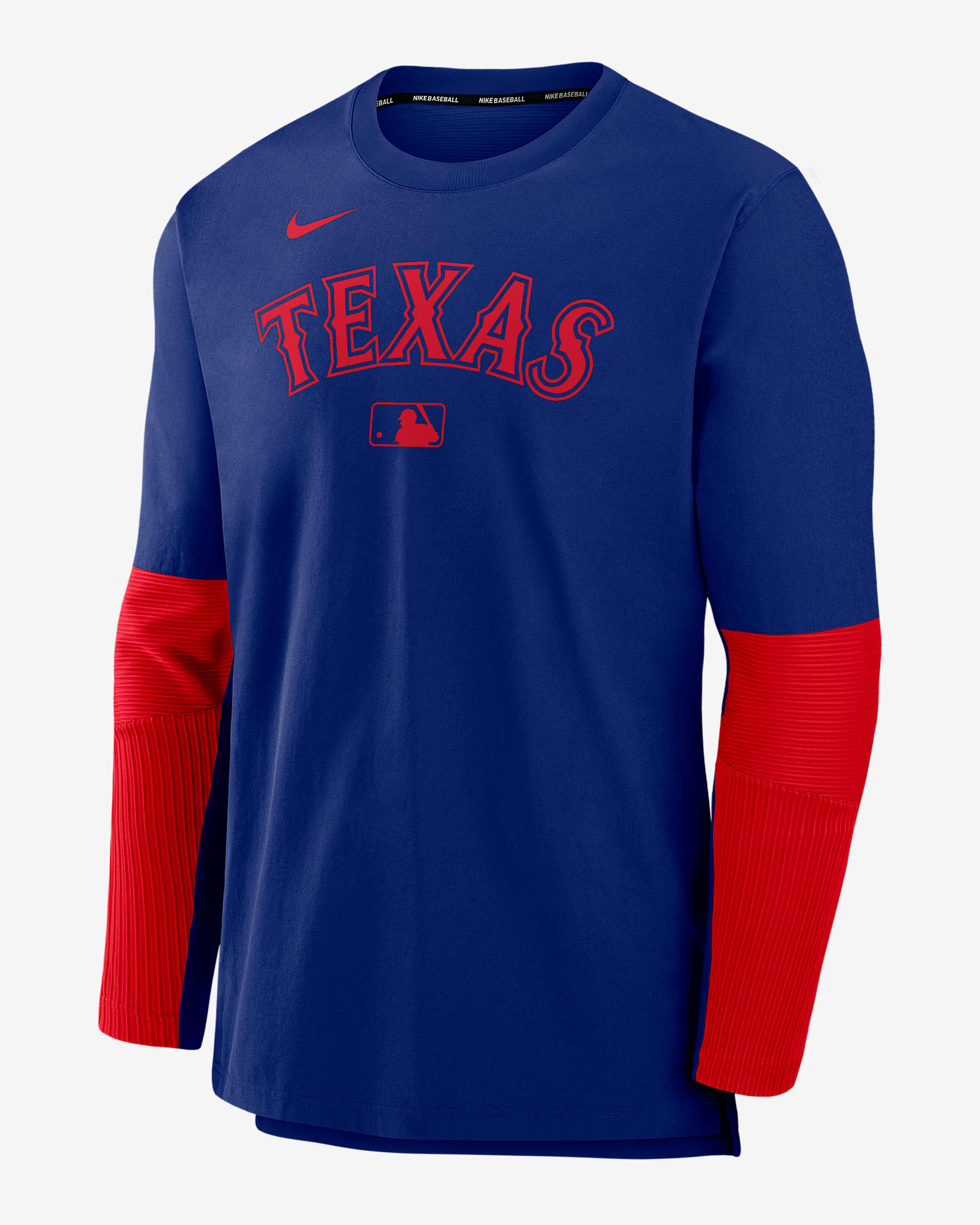 Texas Rangers Authentic Collection Player Men's Nike Dri-FIT MLB Pullover Jacket - Royal
